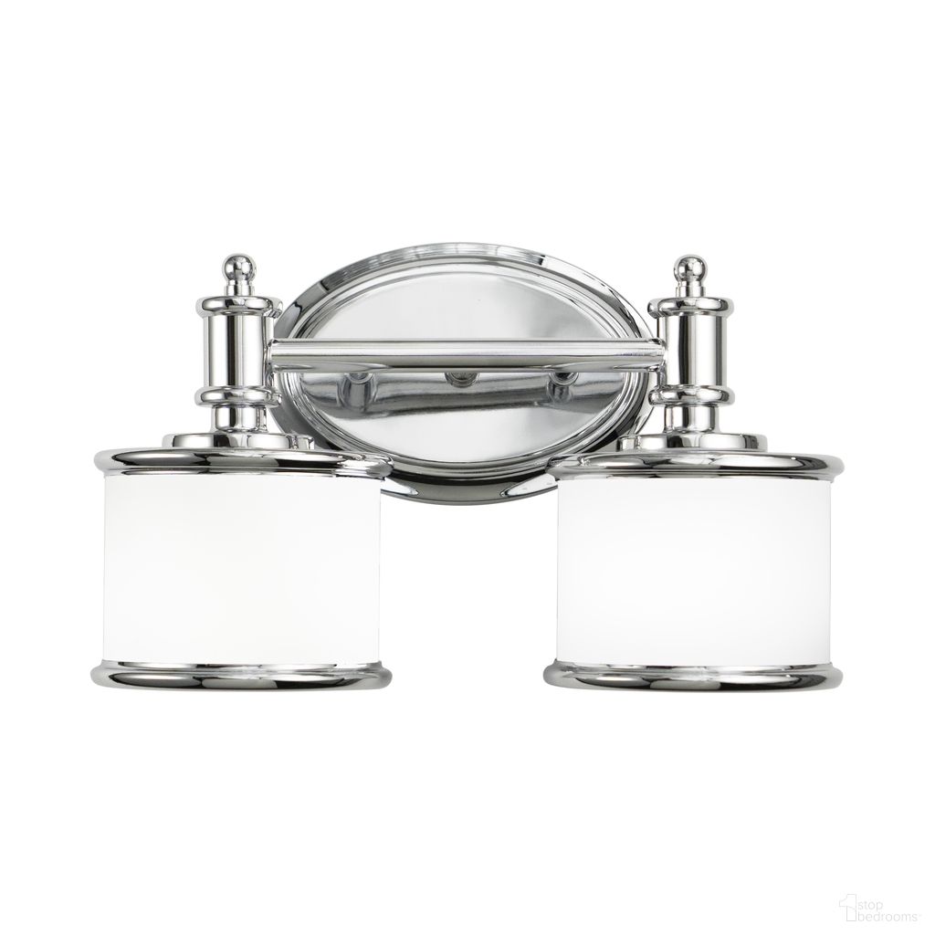 The appearance of Carlisle 2L Vanity In Chrome designed by Vaxcel in the transitional interior design. This chrome piece of furniture was selected by 1StopBedrooms from Carlisle Collection to add a touch of cosiness and style into your home. Sku: CR-VLU002CH. Material: Steel.