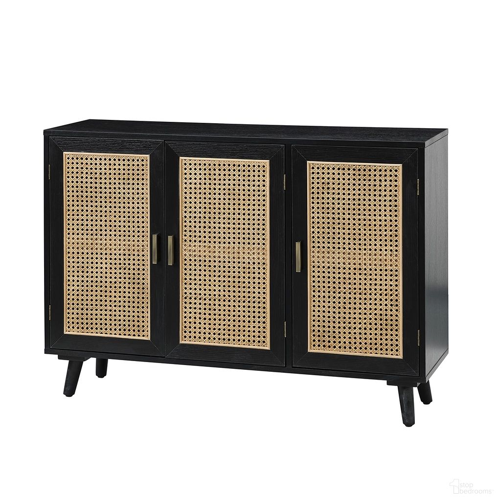 The appearance of Carlo Accent Cabinet In Black designed by Karat Home in the modern / contemporary interior design. This black piece of furniture was selected by 1StopBedrooms from Carlo Collection to add a touch of cosiness and style into your home. Sku: HSCLS0408-BLACK. Material: Engineered Wood.