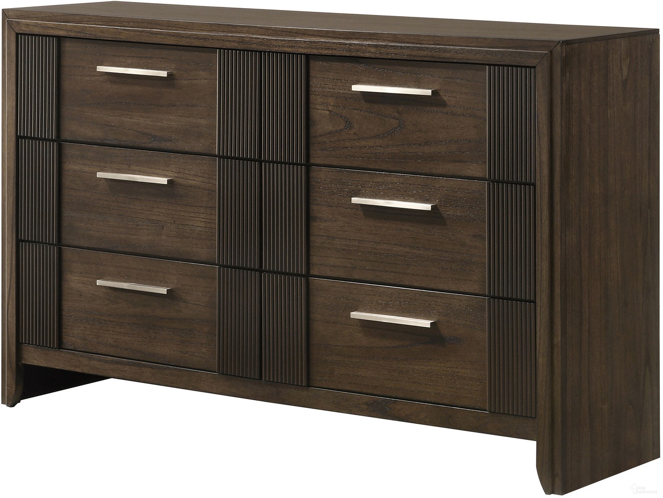 The appearance of Carlton Dresser In Brown designed by Crown Mark in the transitional interior design. This brown piece of furniture was selected by 1StopBedrooms from Carlton Collection to add a touch of cosiness and style into your home. Sku: B5550-1. Material: MDF.