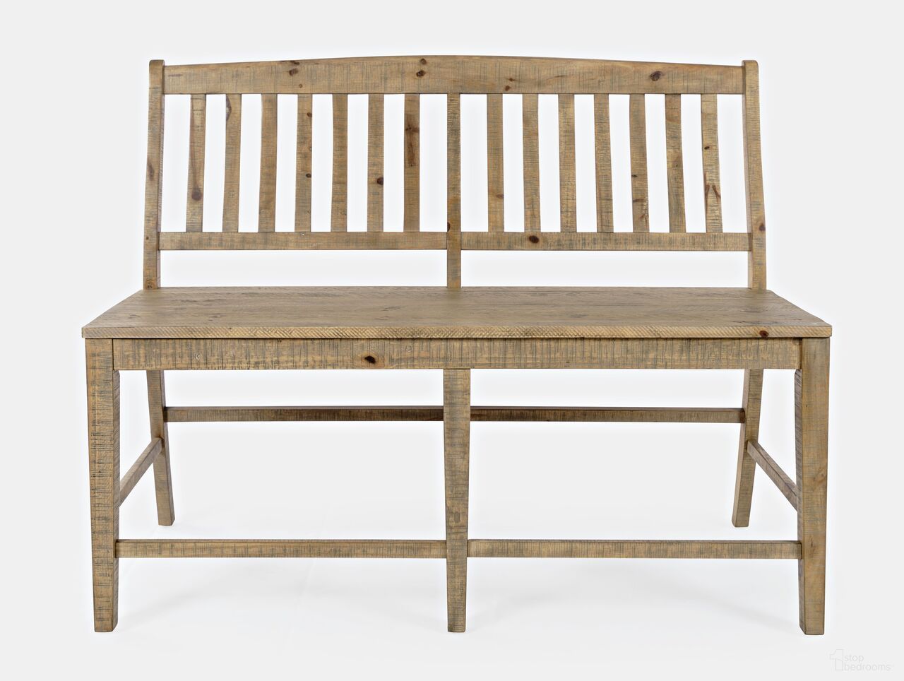 The appearance of Carlyle Crossing Slatback Counter Height Bench In Medium Brown designed by Jofran in the transitional interior design. This medium brown piece of furniture was selected by 1StopBedrooms from Carlyle Crossing Collection to add a touch of cosiness and style into your home. Sku: 1921-BS54KD. Material: Pine.