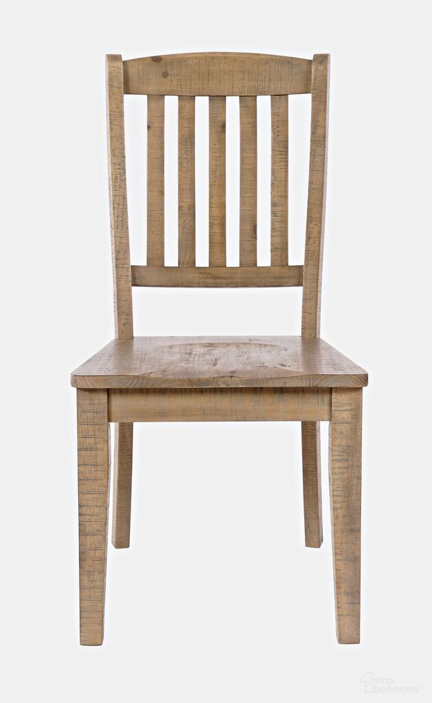 The appearance of Carlyle Crossing Slatback Dining Chair Set of 2 In Medium Brown designed by Jofran in the transitional interior design. This medium brown piece of furniture was selected by 1StopBedrooms from Carlyle Crossing Collection to add a touch of cosiness and style into your home. Sku: 1921-400KD. Material: Pine. Chair Type: Side Chair.