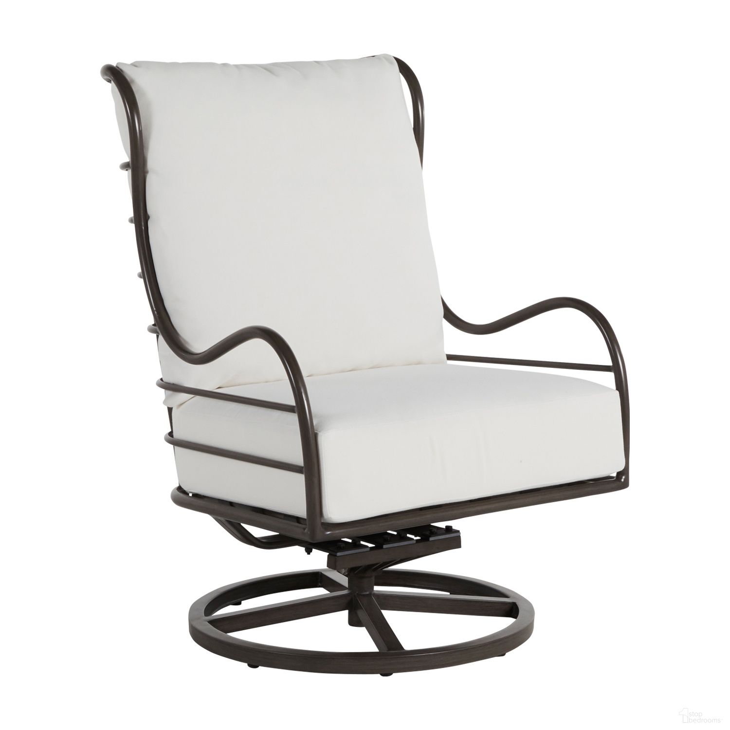 Carmel Aluminum Swivel Rocker In Bali Pearl