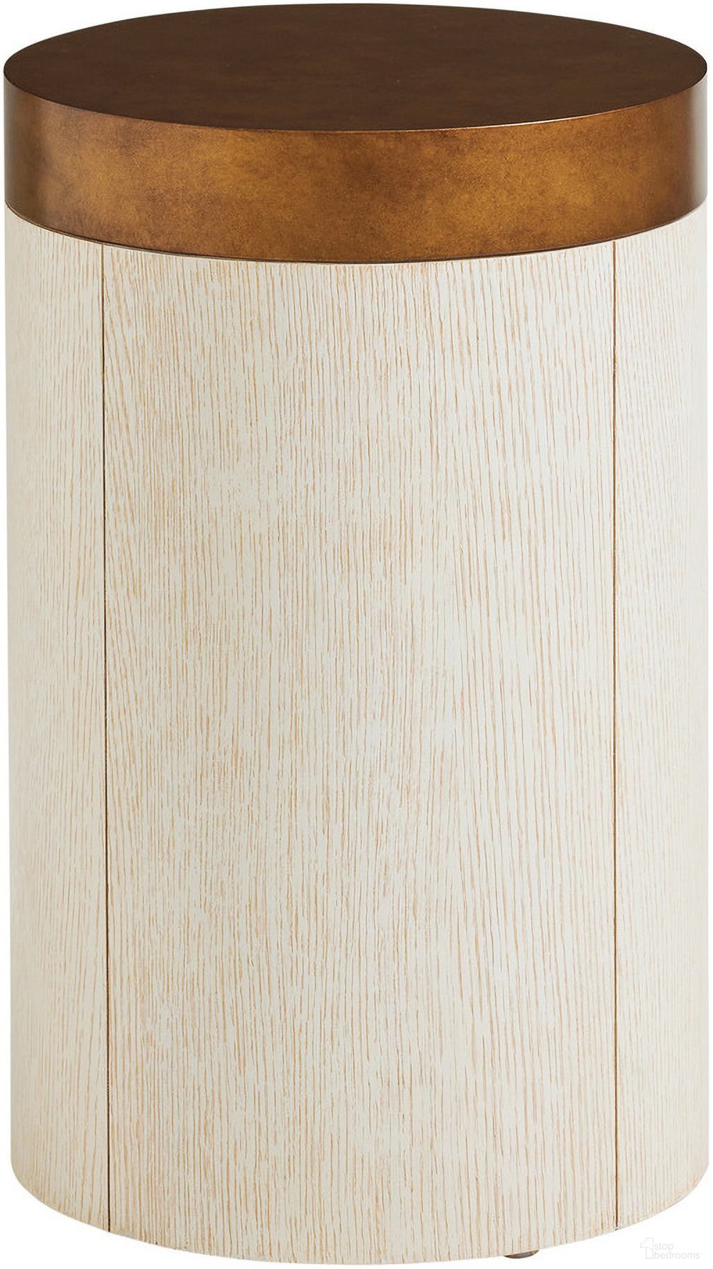 The appearance of Carmel Crest Round End Table In Monterey designed by Barclay Butera in the transitional interior design. This monterey piece of furniture  was selected by 1StopBedrooms from Carmel Collection to add a touch of cosiness and style into your home. Sku: 931-951. Material: Wood.