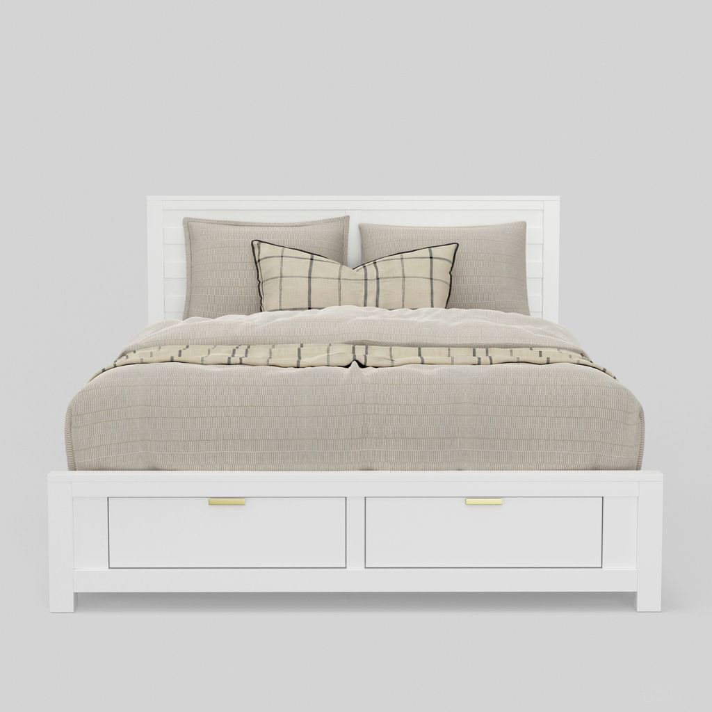 The appearance of Carmel Full Storage Bed In White designed by Alpine in the country / farmhouse interior design. This white piece of furniture was selected by 1StopBedrooms from Carmel Collection to add a touch of cosiness and style into your home. Sku: JR-W-08F. Bed Type: Storage Bed. Bed Size: Full. Material: Pine.