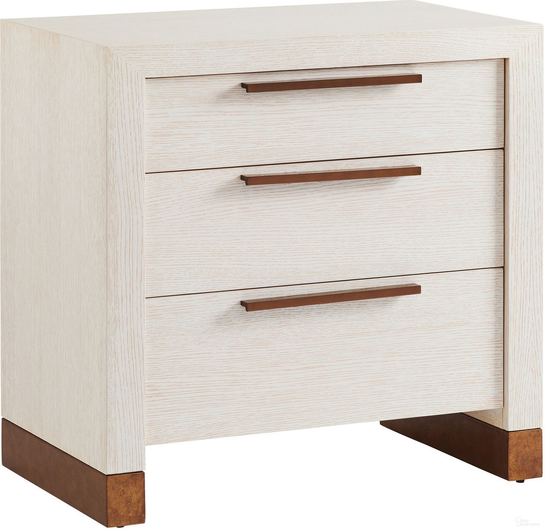 The appearance of Carmel Mc Way Nightstand In Monterey designed by Barclay Butera in the transitional interior design. This monterey piece of furniture  was selected by 1StopBedrooms from Carmel Collection to add a touch of cosiness and style into your home. Sku: 931-621. Material: Wood.