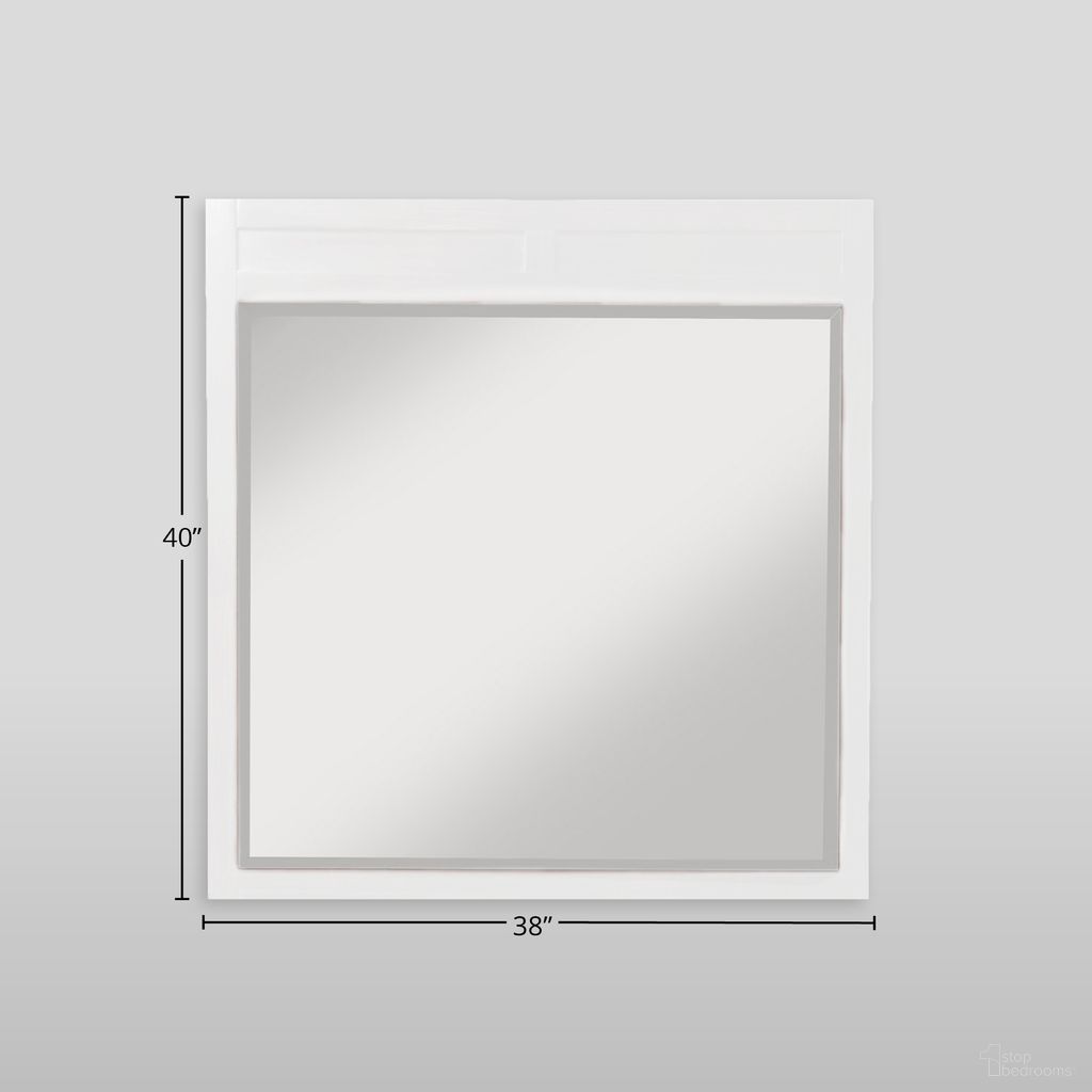 The appearance of Carmel Mirror In White designed by Alpine in the transitional interior design. This white piece of furniture was selected by 1StopBedrooms from Carmel Collection to add a touch of cosiness and style into your home. Sku: JR-W-06. Material: Pine.