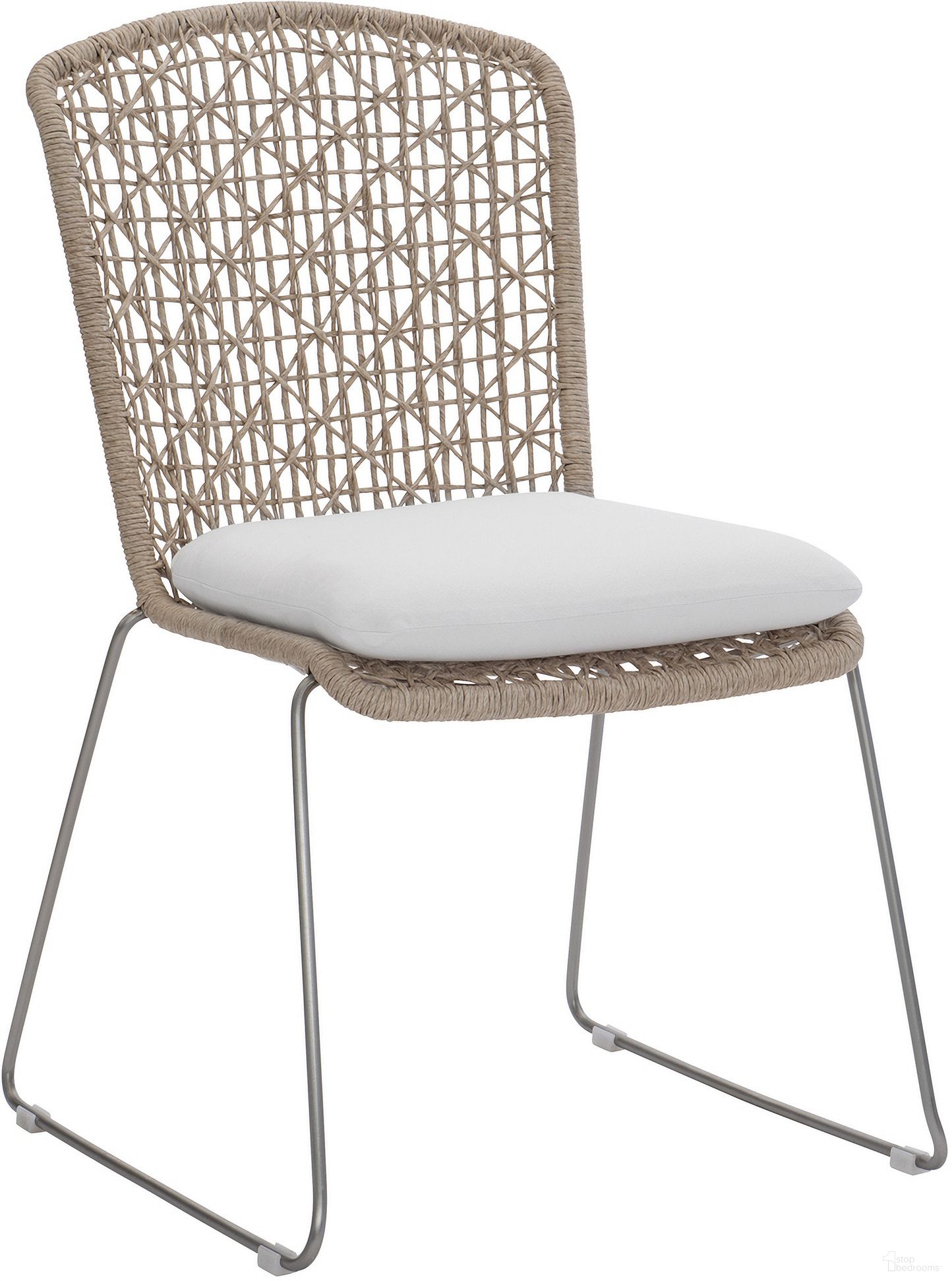 The appearance of Carmel Outdoor Side Chair with Seat Pad designed by Bernhardt in the modern / contemporary interior design. This hazelnut piece of furniture was selected by 1StopBedrooms from Carmel Collection to add a touch of cosiness and style into your home. Sku: X0351CQ;X03551. Material: Fabric.