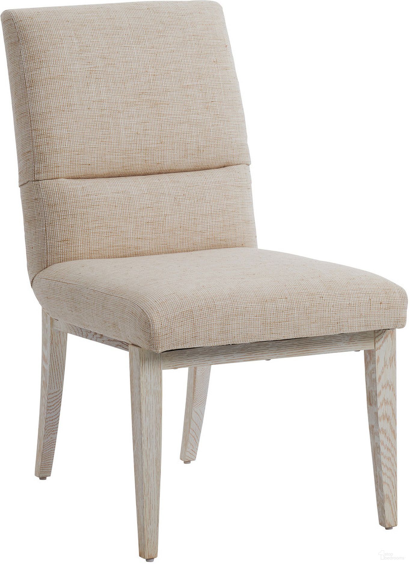 The appearance of Carmel Palmero Upholstered Side Chair In Monterey designed by Barclay Butera in the transitional interior design. This monterey piece of furniture was selected by 1StopBedrooms from Carmel Collection to add a touch of cosiness and style into your home. Sku: 931-882-01. Material: Wood. Chair Type: Side Chair.