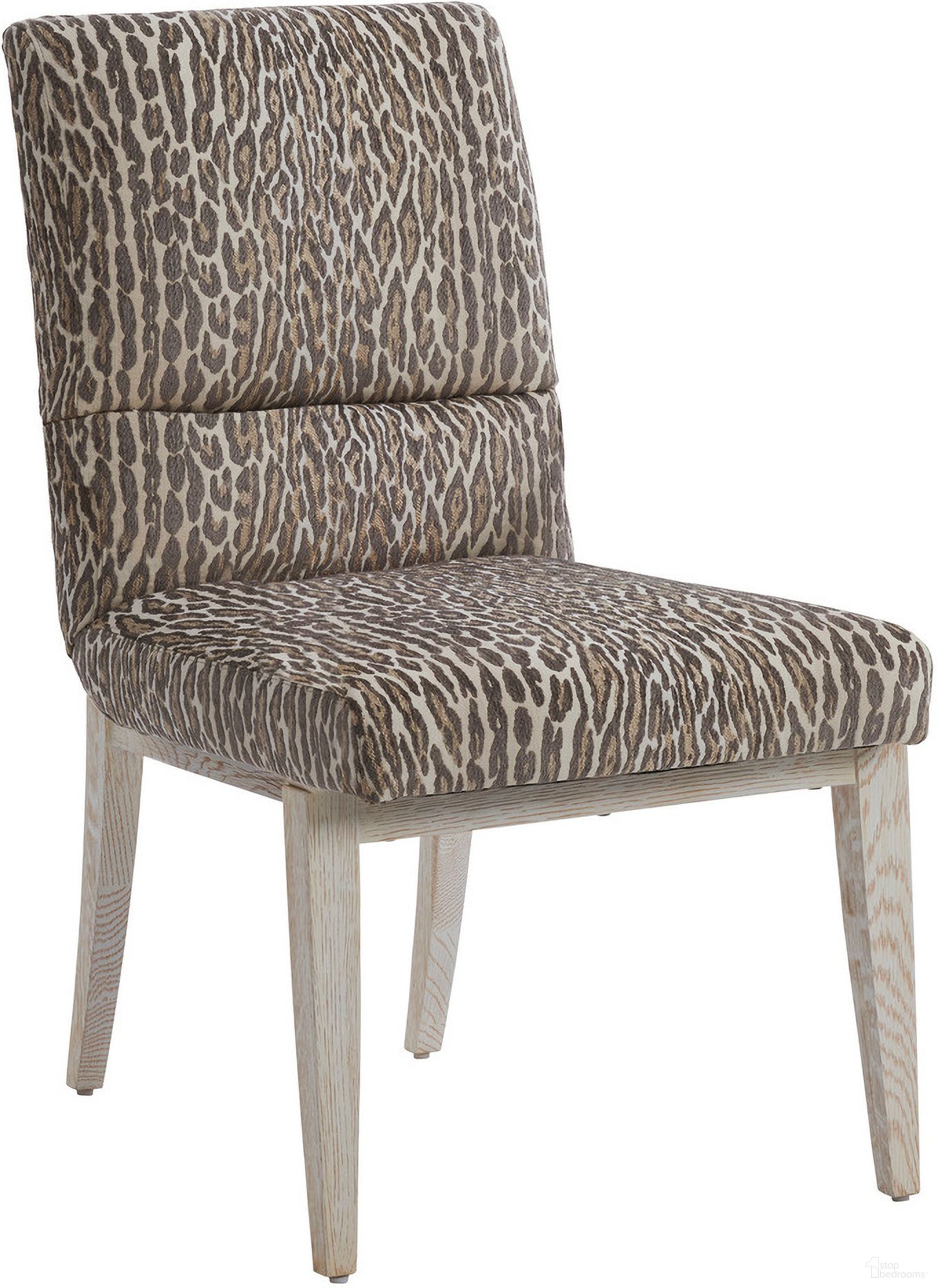 The appearance of Carmel Palmero Upholstered Side Chair In Monterey designed by Barclay Butera in the transitional interior design. This monterey piece of furniture  was selected by 1StopBedrooms from Carmel Collection to add a touch of cosiness and style into your home. Sku: 931-882-40. Material: Wood. Chair Type: Side Chair.