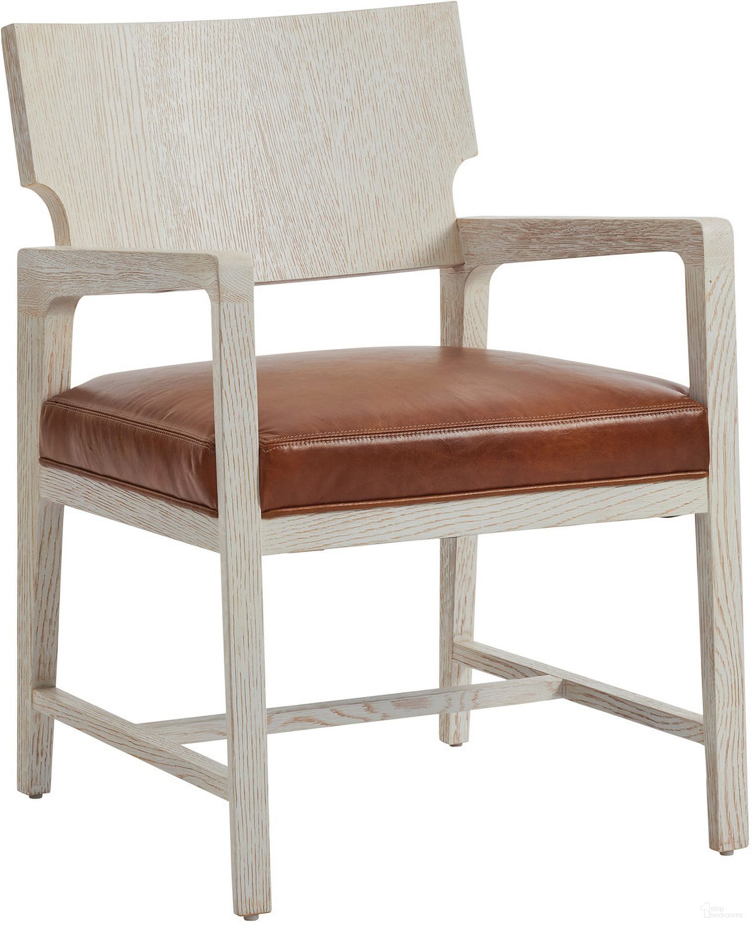 The appearance of Carmel Ridgewood Dining Chair In Monterey designed by Barclay Butera in the transitional interior design. This monterey piece of furniture was selected by 1StopBedrooms from Carmel Collection to add a touch of cosiness and style into your home. Sku: 931-881-01. Material: Wood. Chair Type: Arm Chair.
