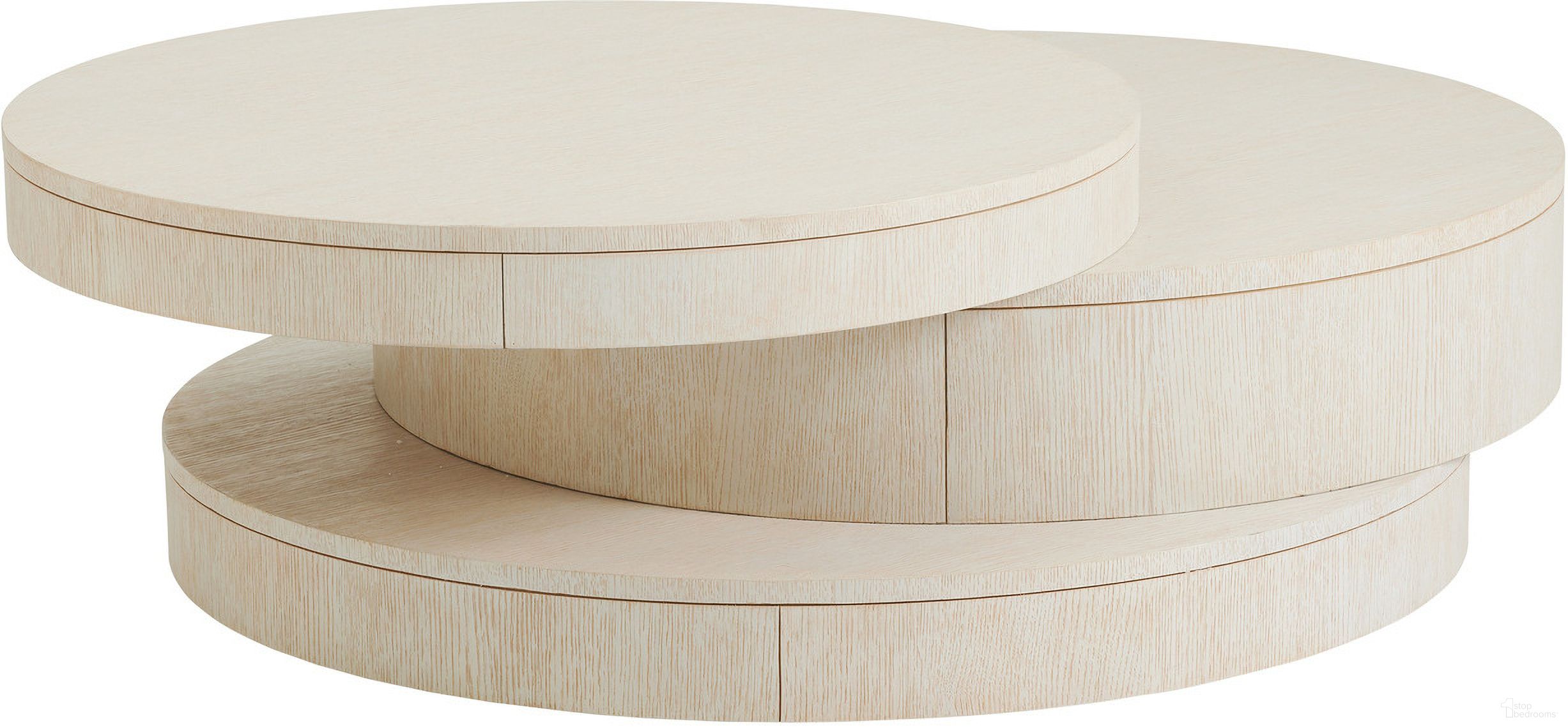 The appearance of Carmel Ventana Round Cocktail Table In Monterey designed by Barclay Butera in the transitional interior design. This monterey piece of furniture was selected by 1StopBedrooms from Carmel Collection to add a touch of cosiness and style into your home. Sku: 931-941. Material: Wood.