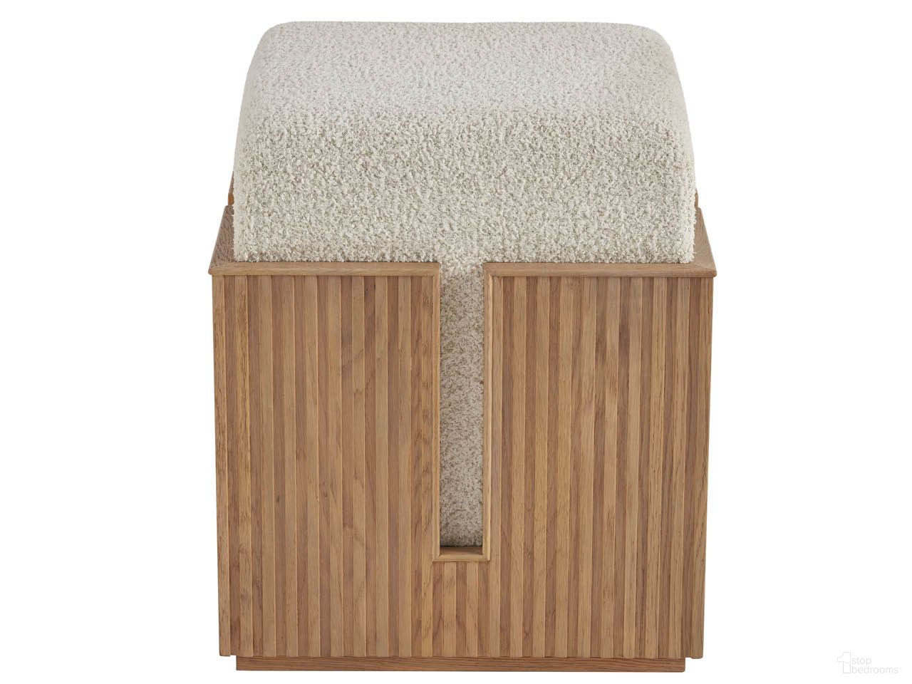 The appearance of Carmen Bunching Stool In Skylark designed by Universal in the modern / contemporary interior design. This skylark piece of furniture  was selected by 1StopBedrooms from Avaline Collection to add a touch of cosiness and style into your home. Sku: U428A382. Material: Polyester.