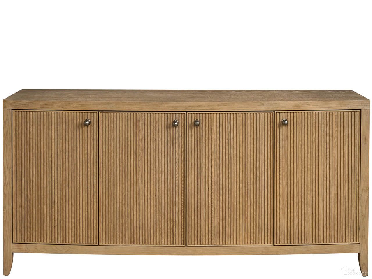 The appearance of Carmen Credenza In Skylark designed by Universal in the modern / contemporary interior design. This skylark piece of furniture was selected by 1StopBedrooms from Avaline Collection to add a touch of cosiness and style into your home. Sku: U428A679. Material: Wood.