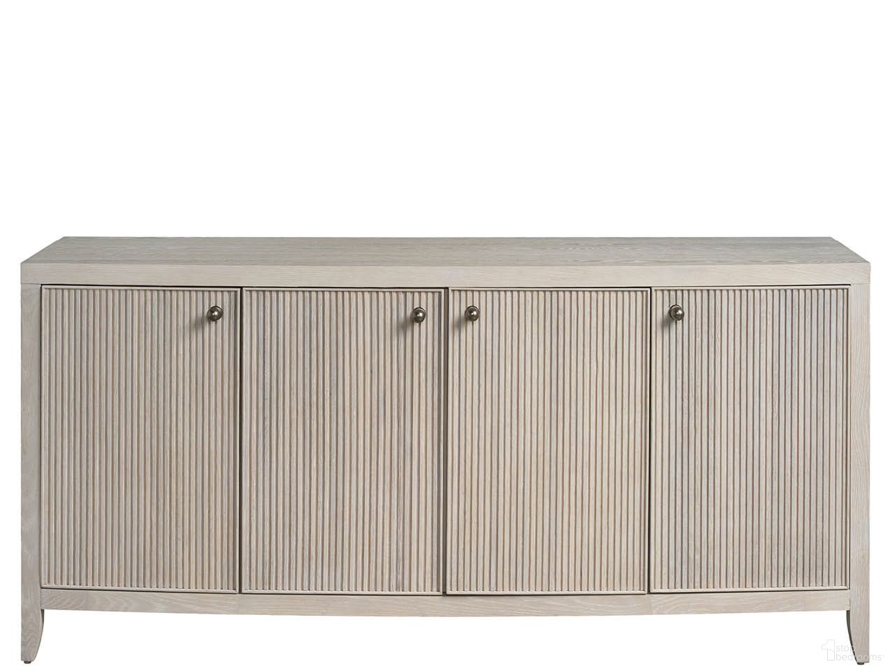 The appearance of Carmen Credenza In White Oak designed by Universal in the modern / contemporary interior design. This white oak piece of furniture was selected by 1StopBedrooms from Avaline Collection to add a touch of cosiness and style into your home. Sku: U428679. Material: Wood.