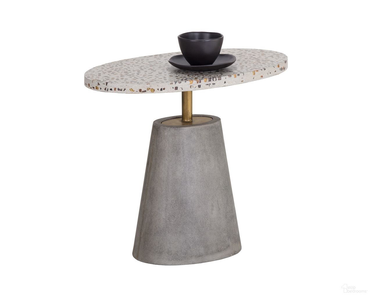 Carment Side Table In Terrazzo and Grey