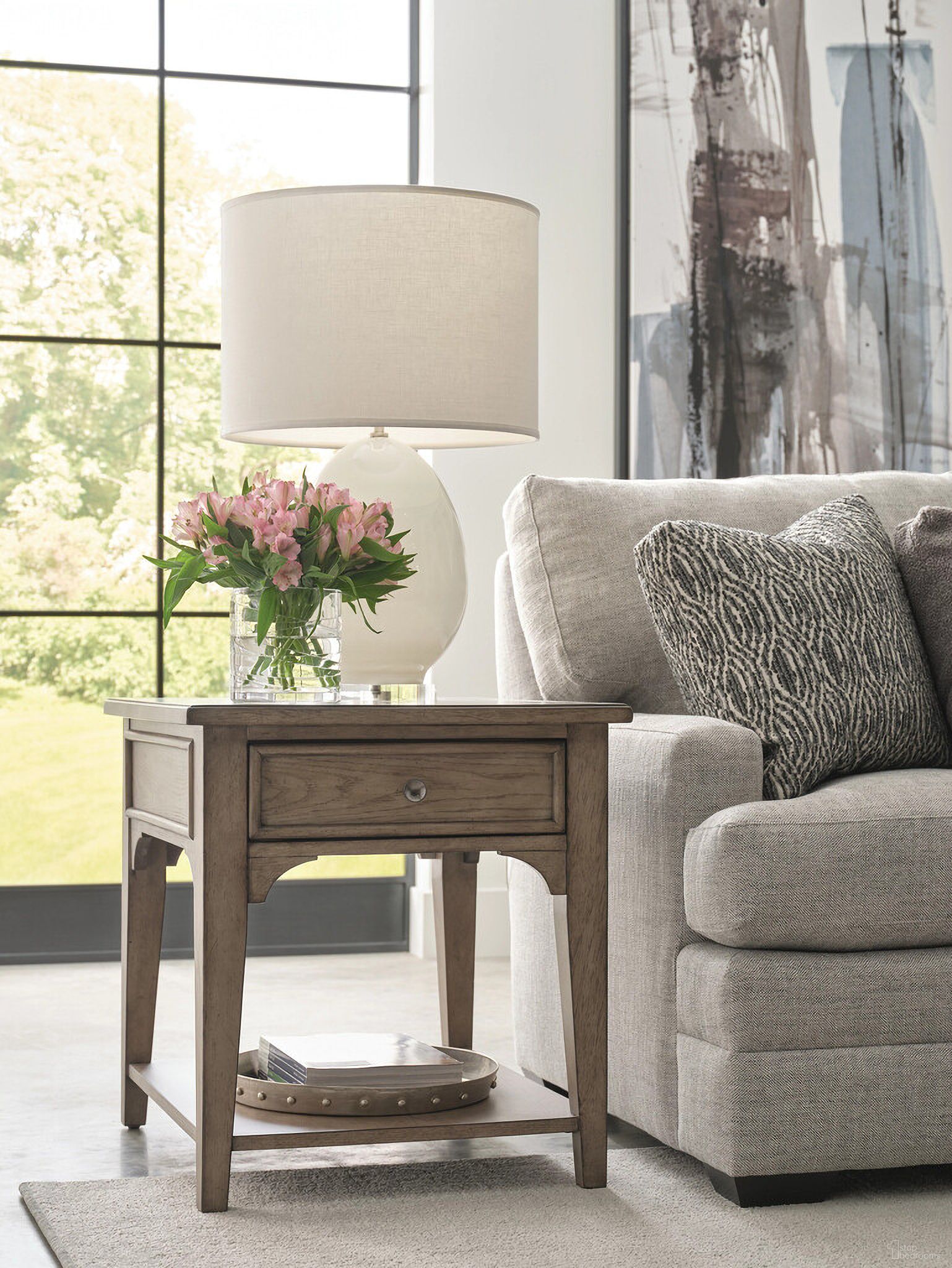 American Drew Carmine Beatrix End Table - Thumbnail 2