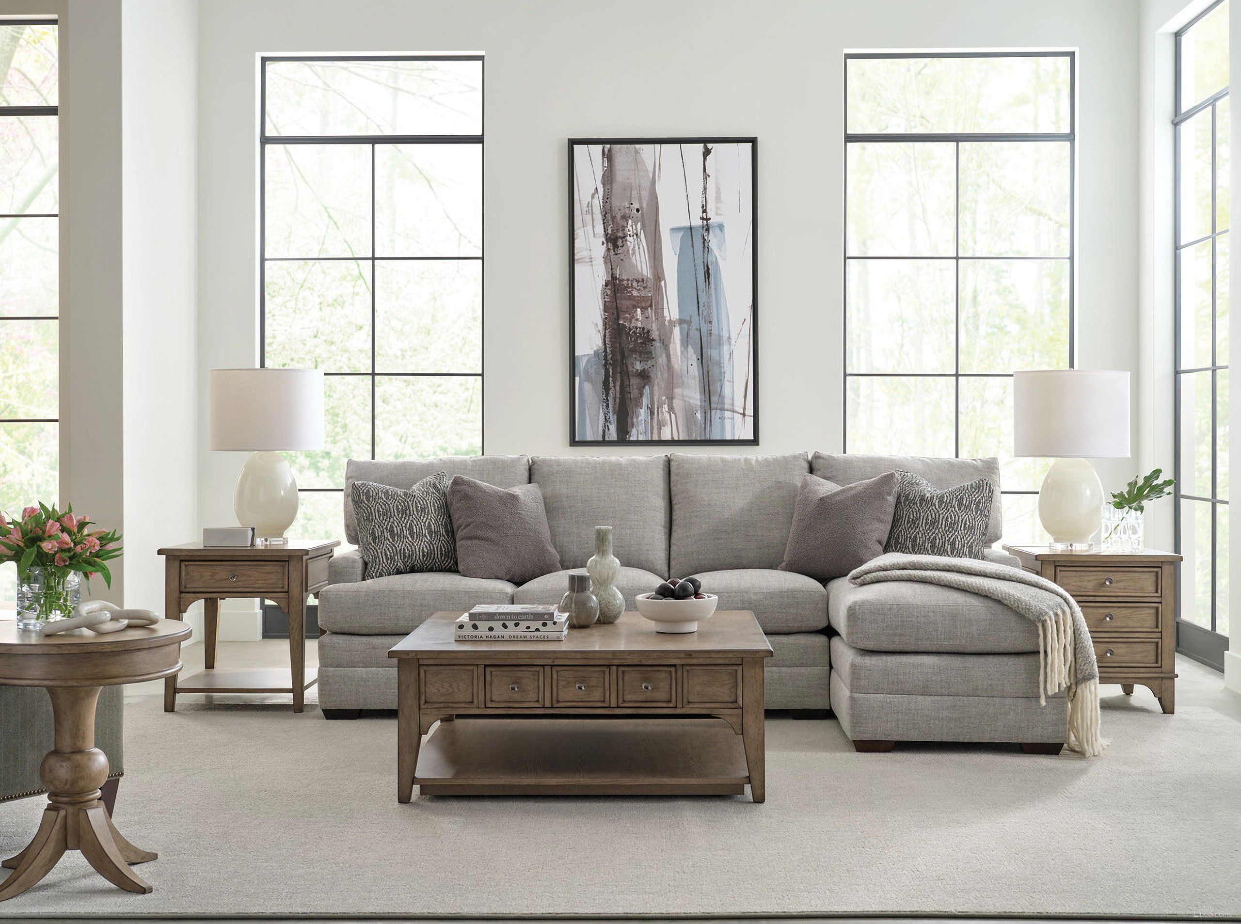 The appearance of Carmine Square Occasional Table Set In Latte designed by American Drew in the modern / contemporary interior design. This latte piece of furniture  was selected by 1StopBedrooms from Carmine Collection to add a touch of cosiness and style into your home. Sku: 151-911;151-916. Material: Oak.