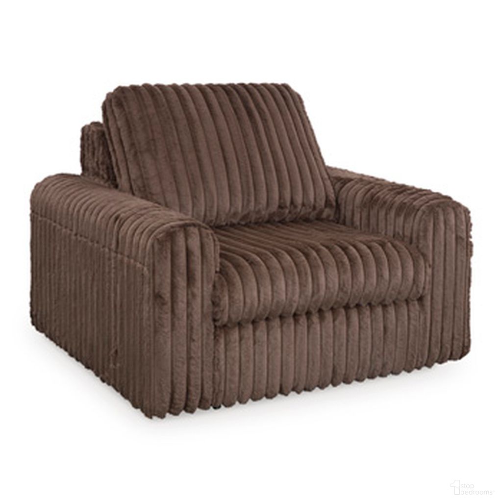 Carnon Power Gliding Chaise In Chocolate
