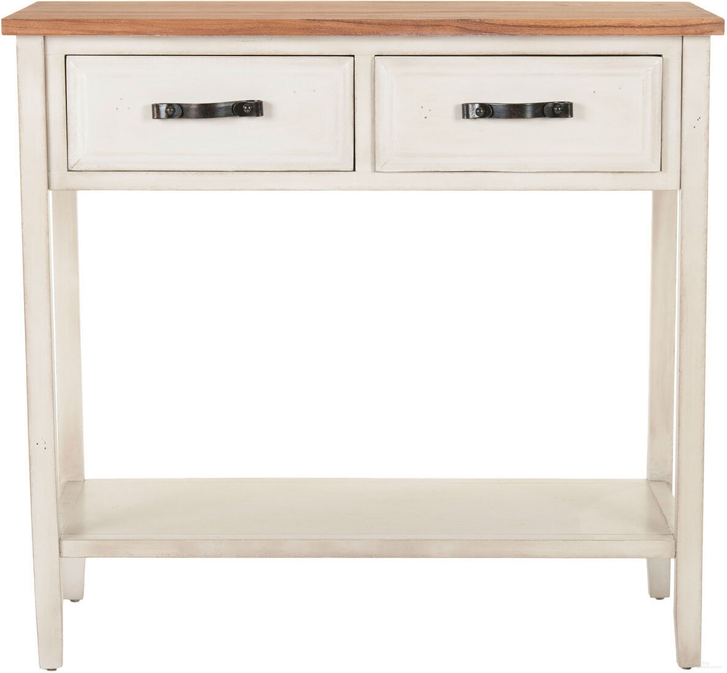 The appearance of Carol White Birch Console with 2 Storage Drawers designed by Safavieh in the transitional interior design. This white piece of furniture was selected by 1StopBedrooms from Safavieh AMH Collection to add a touch of cosiness and style into your home. Sku: AMH6574A. Material: Wood.