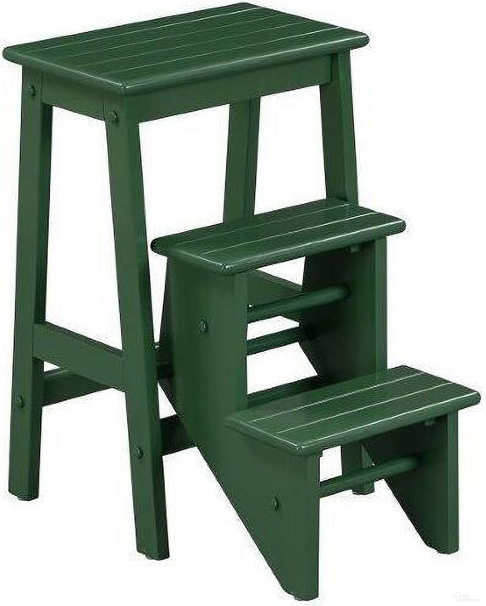 Carolina 24 Inch Step Stool In Equestrian Green