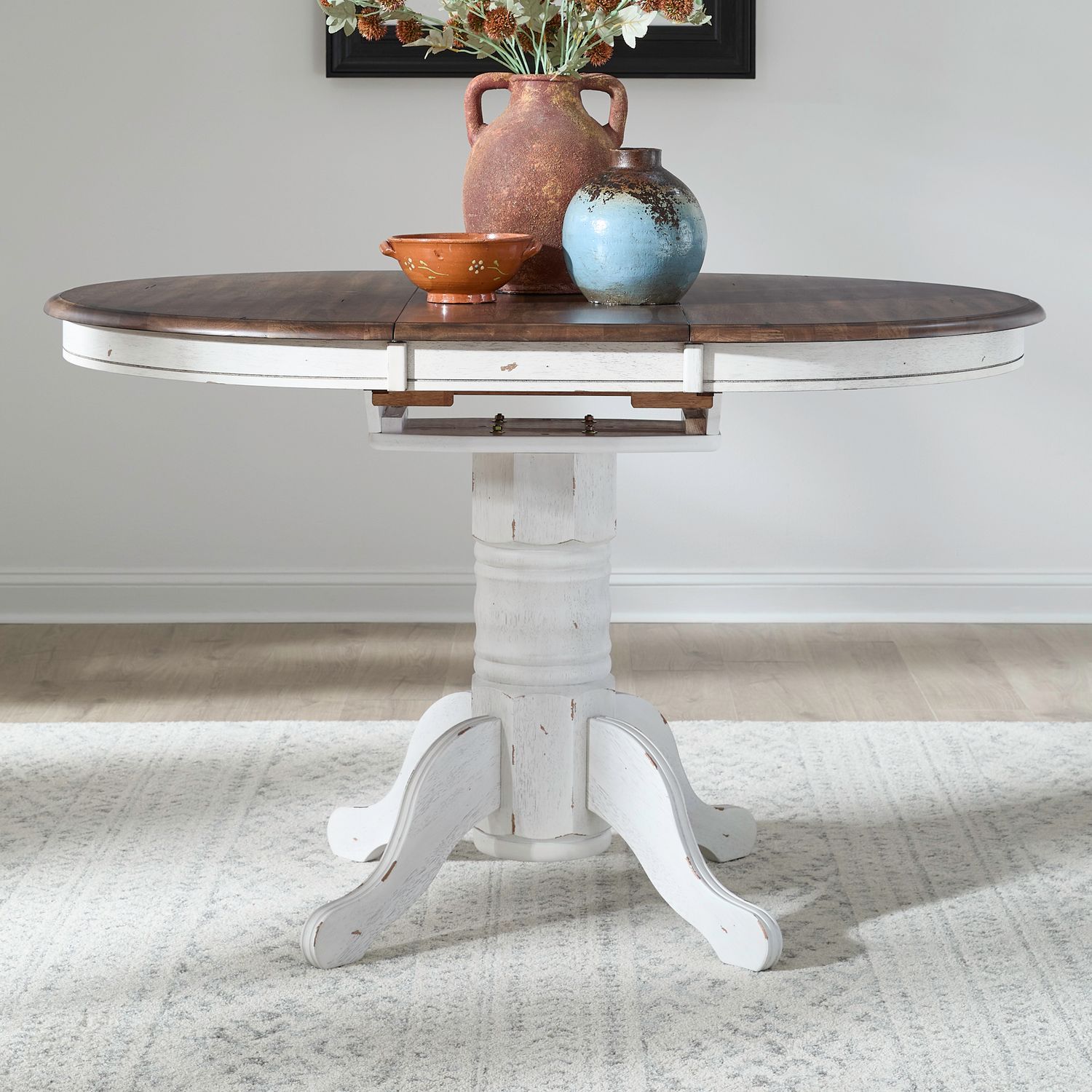 Carolina Crossing Gathering Table Set In Black And Antique Honey