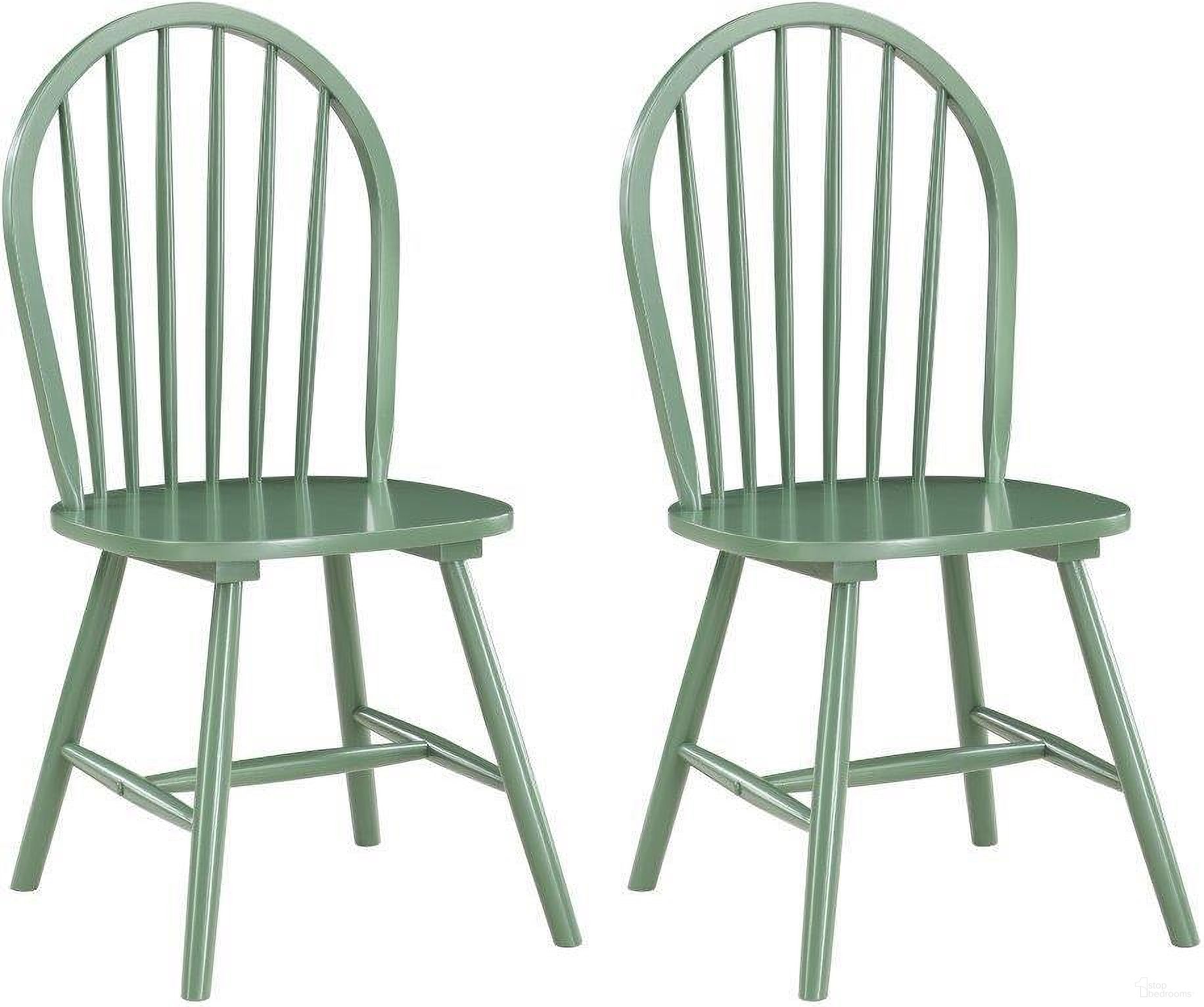 The appearance of Carolina Dining Chair Set of 2 designed by Boraam Industries in the modern / contemporary interior design. This light green piece of furniture  was selected by 1StopBedrooms from Carolina Collection to add a touch of cosiness and style into your home. Sku: 31616. Material: Rubberwood. Chair Type: Side Chair.