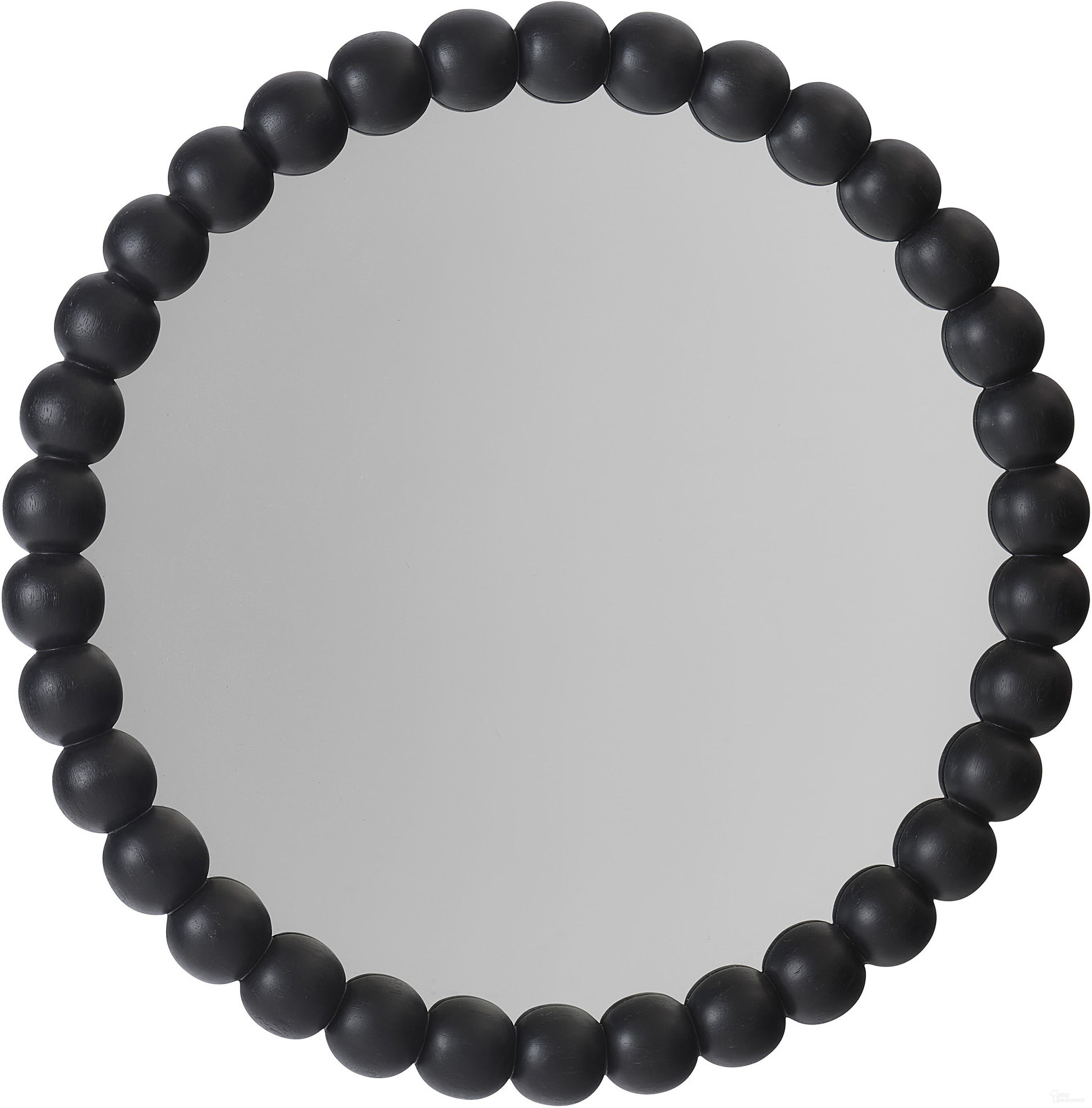 The appearance of Caroline Bobbin Mirror In Soft Black designed by Aspenhome in the transitional interior design. This soft black piece of furniture  was selected by 1StopBedrooms from Caroline Collection to add a touch of cosiness and style into your home. Sku: I3210-464-BCK. Material: Wood.