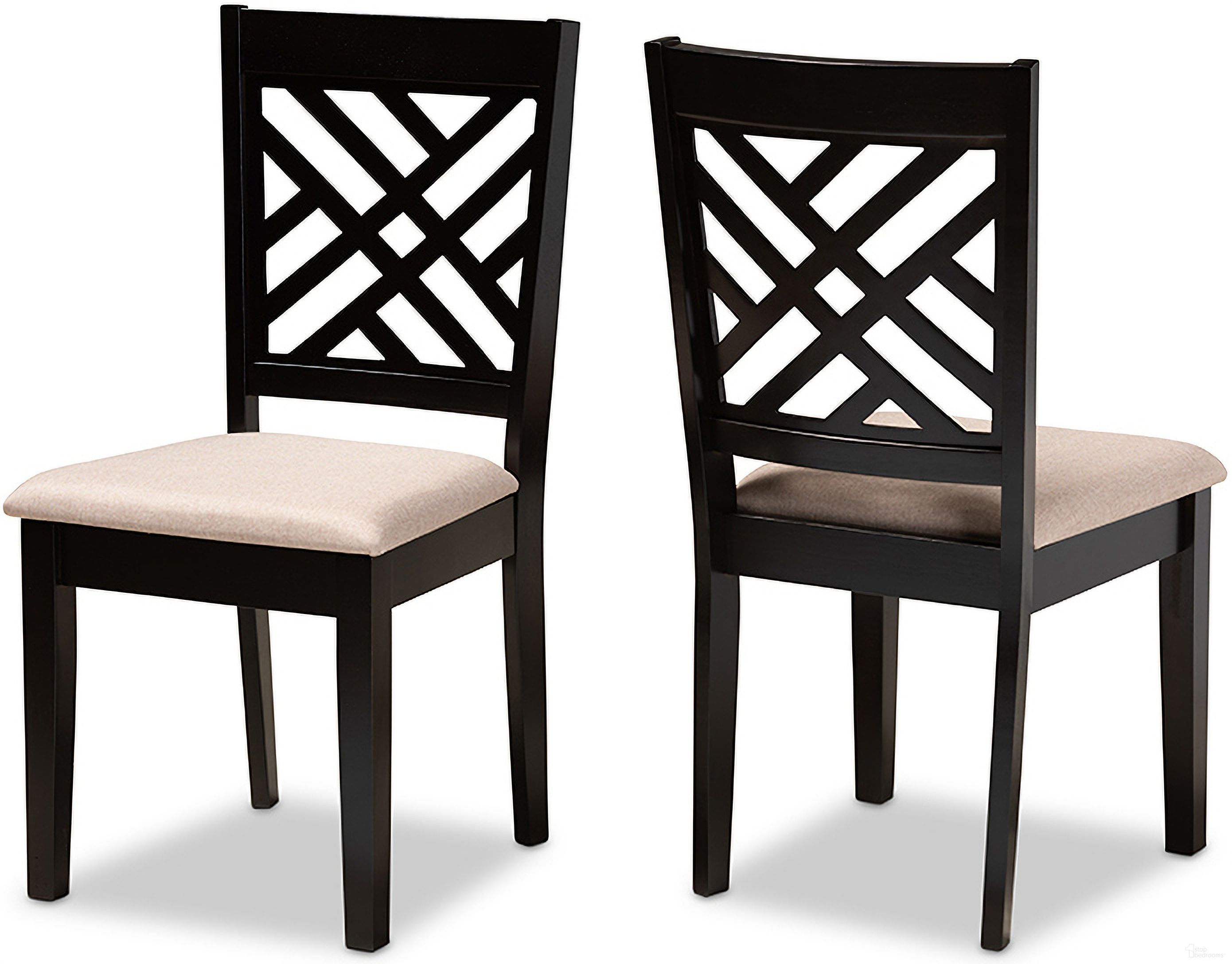 The appearance of Caron Modern And Contemporary Sand Fabric Upholstered Espresso Brown Finished Wood 2-Piece Dining Chair Set designed by Baxton Studio in the modern / contemporary interior design. This sand brown piece of furniture was selected by 1StopBedrooms from Caron Collection to add a touch of cosiness and style into your home. Sku: RH317C-Sand/Dark Brown-DC-2PK. Material: Rubberwood. Chair Type: Side Chair.
