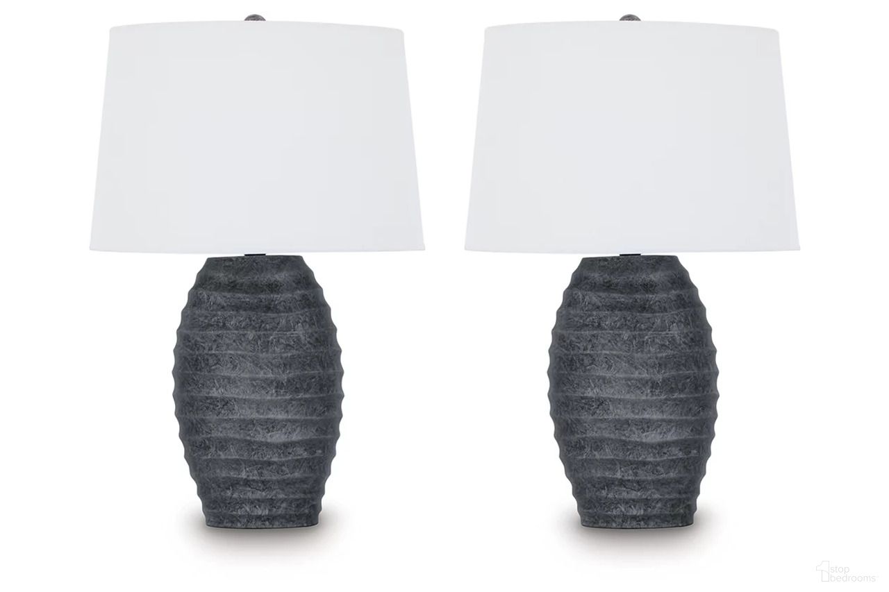 The appearance of Caronick polyresin Table Lamp Set of 2 In Antique Silver designed by Signature Design by Ashley in the transitional interior design. This antique silver piece of furniture was selected by 1StopBedrooms from Caronick Collection to add a touch of cosiness and style into your home. Sku: L243684. Material: Polyresin.