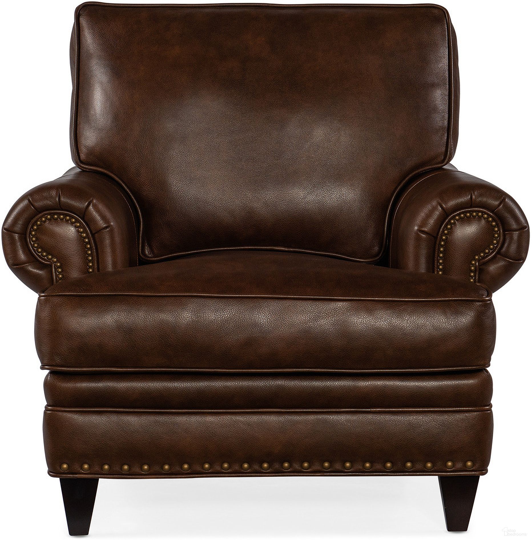 The appearance of Carrado Stationary Chair 8-Way Tie In Cognac designed by Bradington Young in the traditional interior design. This cognac piece of furniture  was selected by 1StopBedrooms from BYX Collection to add a touch of cosiness and style into your home. Sku: BYX-780-25980015-87PLBNTap. Material: Leather.