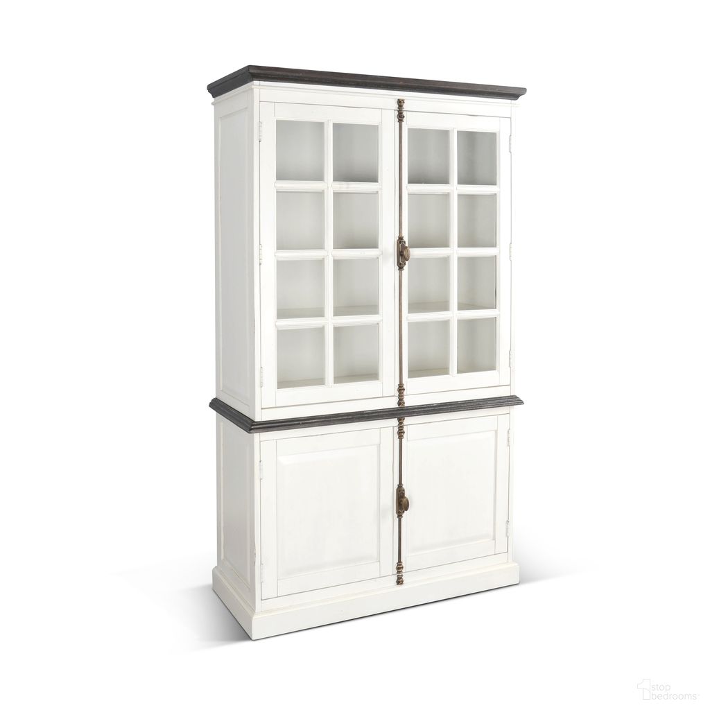 The appearance of Carriage House Buffet Hutch Cabinet In White designed by Sunny Designs in the country / farmhouse interior design. This white piece of furniture was selected by 1StopBedrooms from Carriage House Collection to add a touch of cosiness and style into your home. Sku: 1979EC-B. Material: Wood.