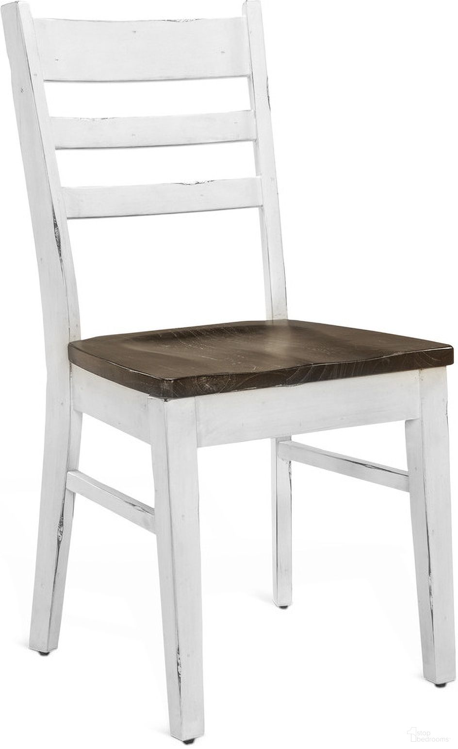 The appearance of Carriage House Wood Ladderback Dining Chair Set of 2 In European Cottage designed by Sunny Designs in the country / farmhouse interior design. This european cottage piece of furniture  was selected by 1StopBedrooms from Carriage House Collection to add a touch of cosiness and style into your home. Sku: 1616EC. Material: Solid Wood. Chair Type: Side Chair.