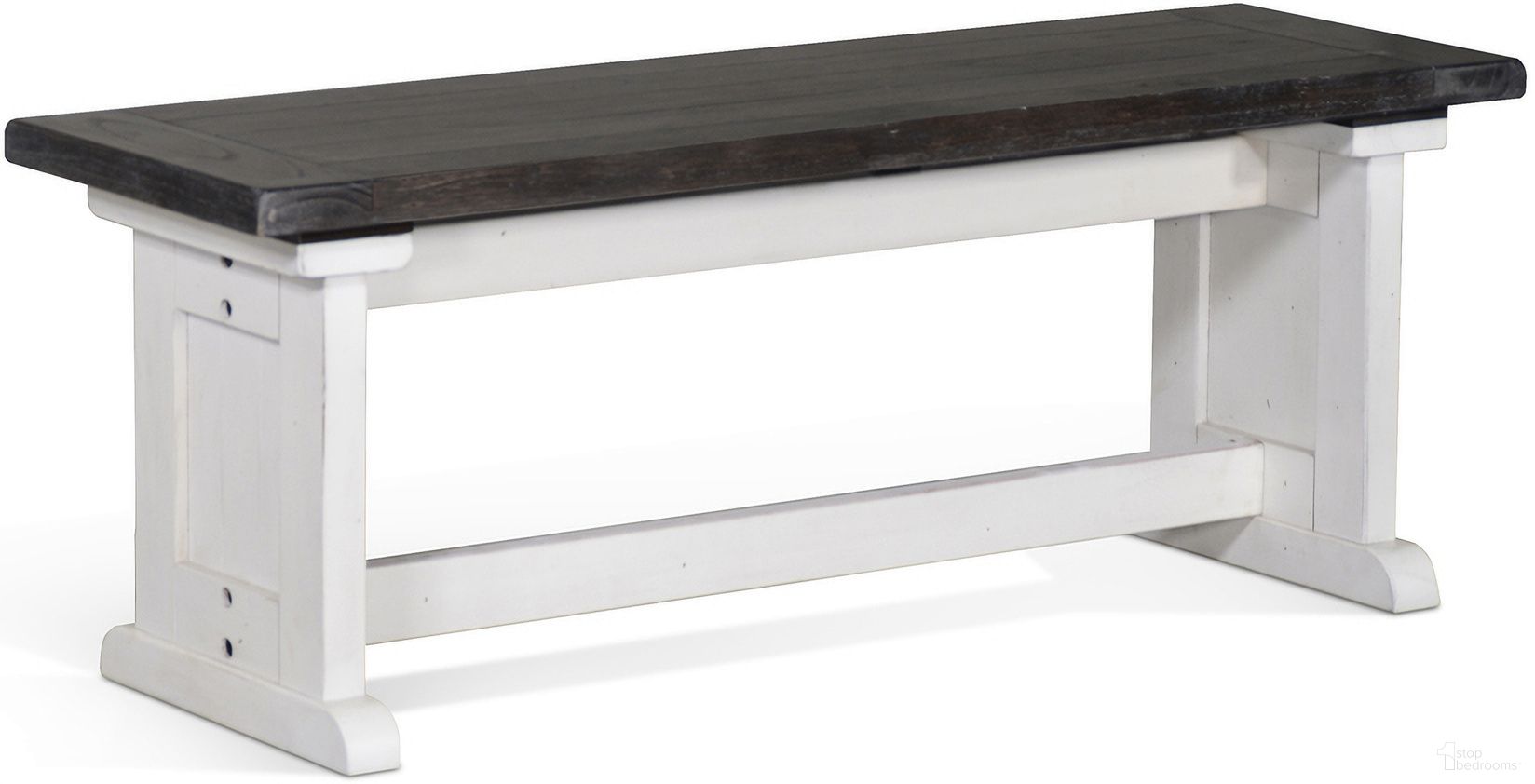 The appearance of Carriage House European Cottage Side Bench designed by Sunny Designs in the country / farmhouse interior design. This european cottage piece of furniture was selected by 1StopBedrooms from Carriage House Collection to add a touch of cosiness and style into your home. Sku: 0113EC-SB. Material: Solid Wood.