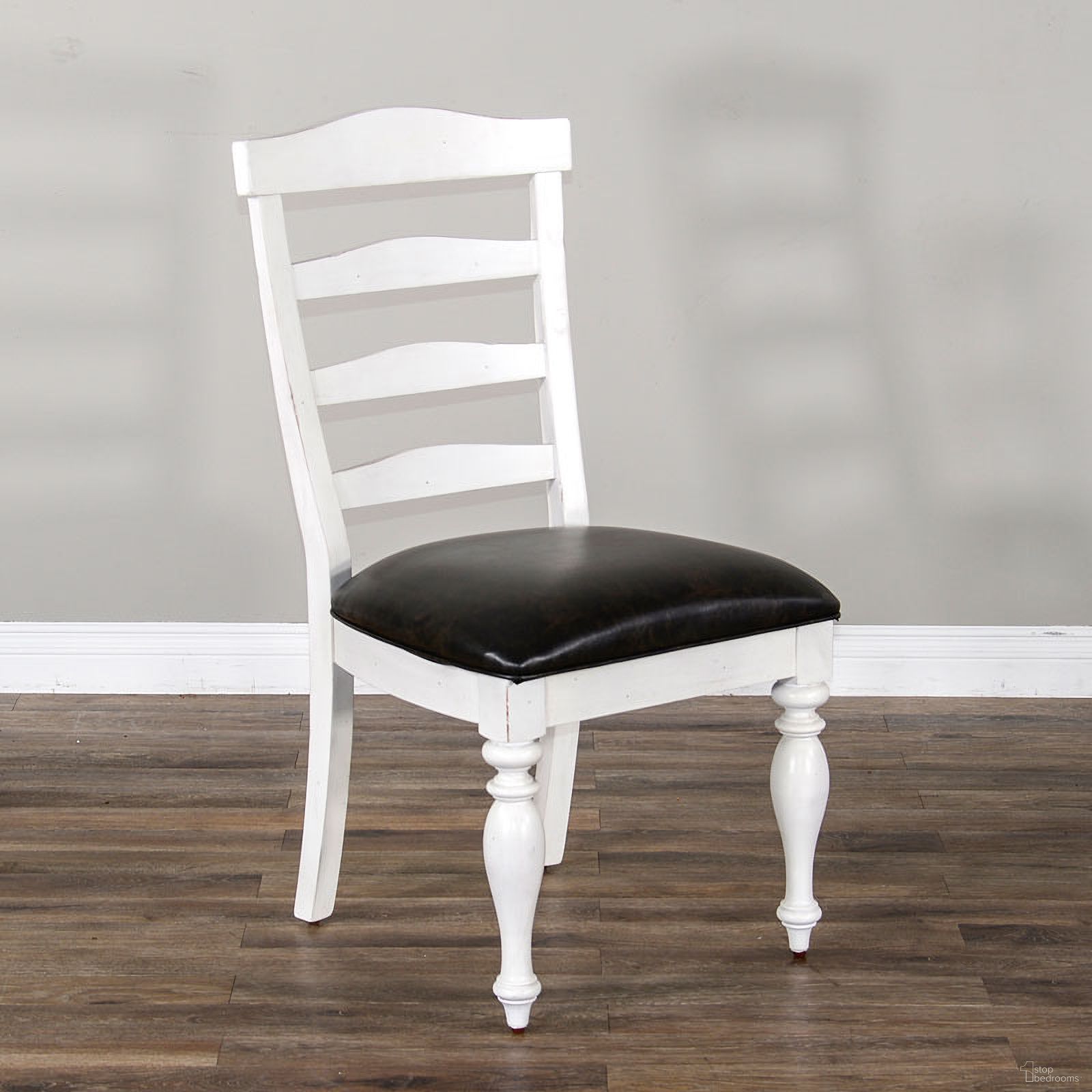 The appearance of Carriage House Ladderback Chair Set of 2 In European Cottage designed by Sunny Designs in the country / farmhouse interior design. This european cottage piece of furniture was selected by 1StopBedrooms from Carriage House Collection to add a touch of cosiness and style into your home. Sku: 1432EC-C. Material: Solid Wood. Chair Type: Side Chair.
