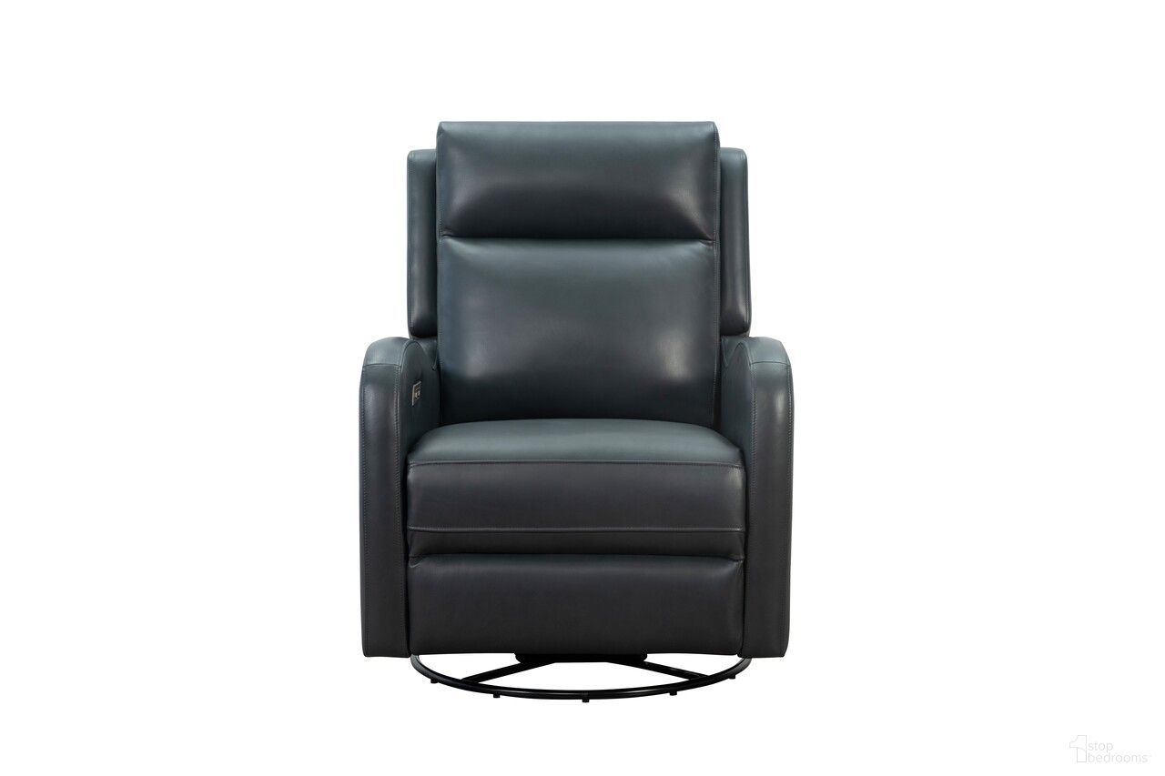 The appearance of Carrie Power Swivel Glider Recliner with Power Head Rest In Dark Blue designed by BarcaLounger in the modern / contemporary interior design. This dark blue piece of furniture was selected by 1StopBedrooms from Carrie Collection to add a touch of cosiness and style into your home. Sku: 8PH1664378547. Material: Leather Match.