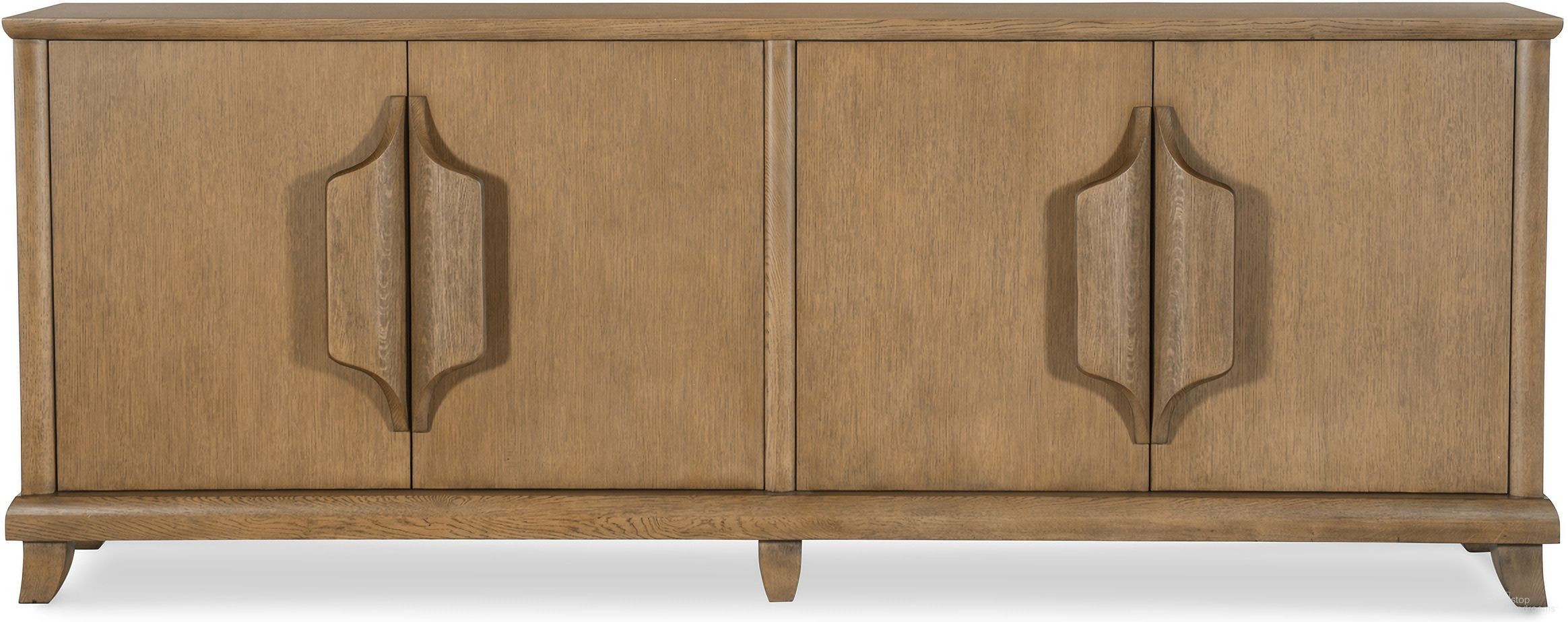 The appearance of Carrier and Company Case Cyrus Four Door Credenza In Brown designed by Century Furniture in the modern / contemporary interior design. This brown piece of furniture was selected by 1StopBedrooms from Carrier and Company Case Collection to add a touch of cosiness and style into your home. Sku: C7A-407-V1. Material: Oak Veneer.