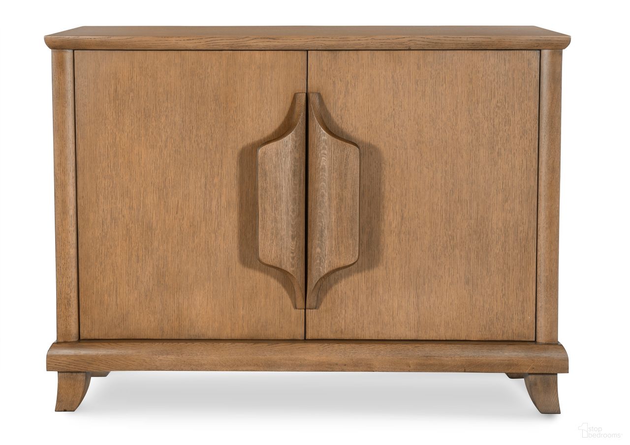 The appearance of Carrier and Company Case Cyrus Two Door Chest In Brown designed by Century Furniture in the transitional interior design. This brown piece of furniture was selected by 1StopBedrooms from Carrier and Company Case Collection to add a touch of cosiness and style into your home. Sku: C7A-408-V1. Material: Oak Veneer.