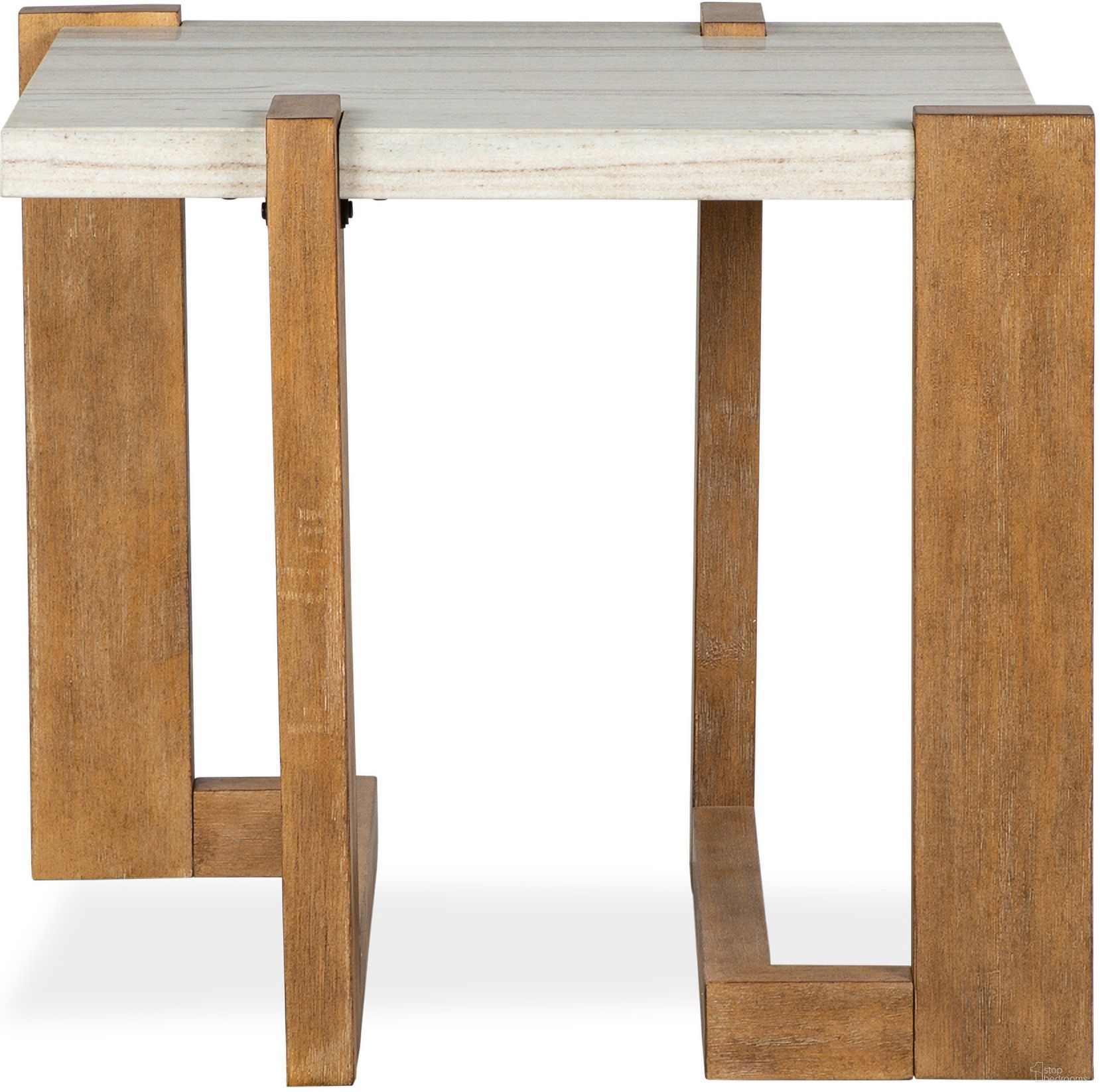 The appearance of Carrington Rectangular End Table In Honey Wheat designed by Magnussen in the modern / contemporary interior design. This honey wheat piece of furniture was selected by 1StopBedrooms from Carrington Collection to add a touch of cosiness and style into your home. Sku: T5930-03. Material: Oak Veneer.