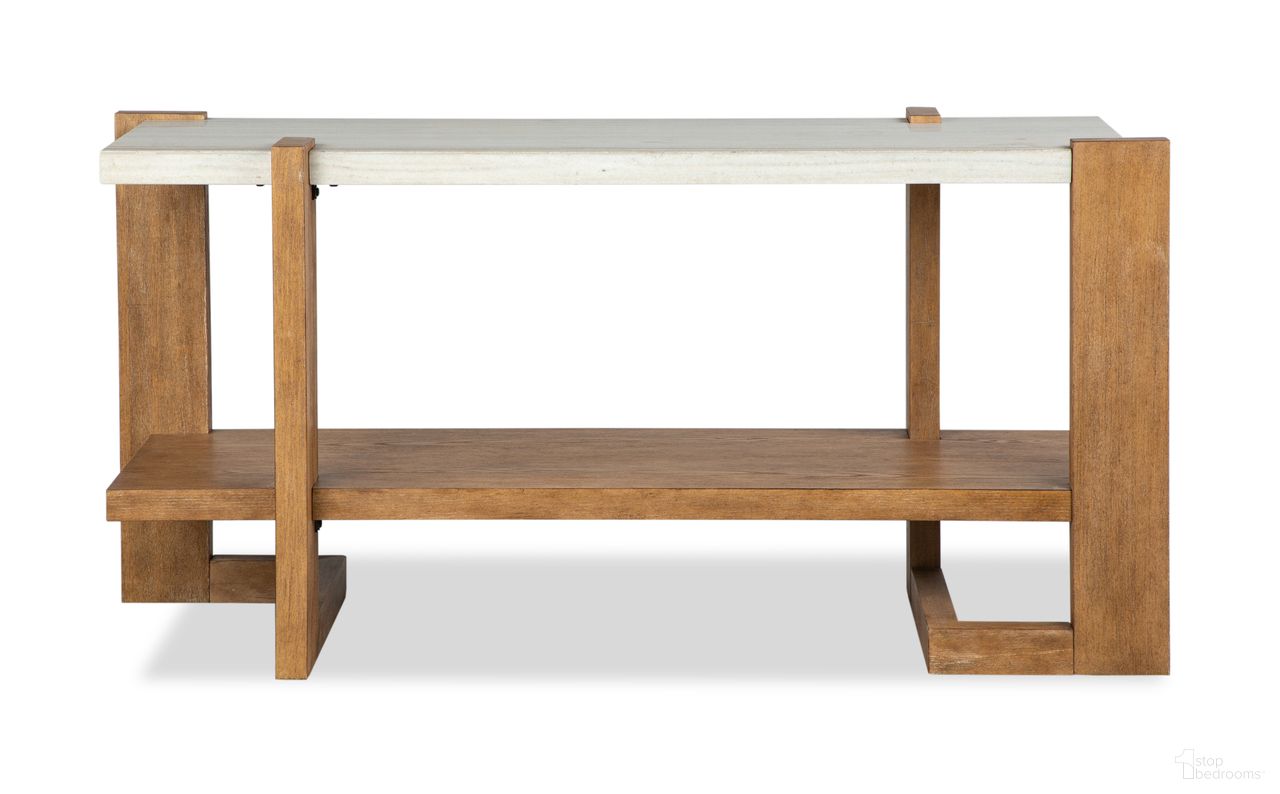 The appearance of Carrington Rectangular Sofa Table In Honey Wheat designed by Magnussen in the modern / contemporary interior design. This honey wheat piece of furniture was selected by 1StopBedrooms from Carrington Collection to add a touch of cosiness and style into your home. Sku: T5930-73. Material: Oak Veneer.