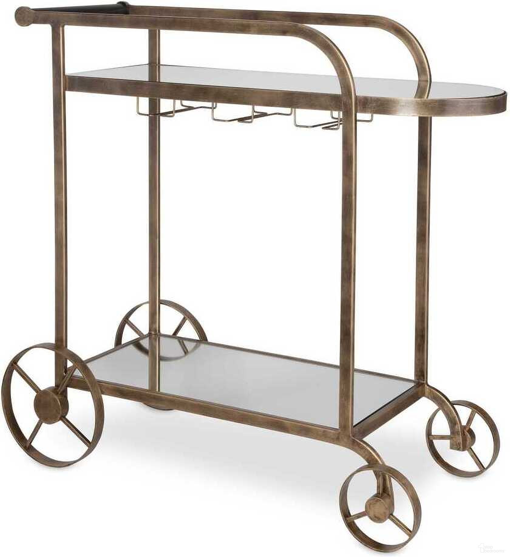 Carrinho Bar Cart In Brass