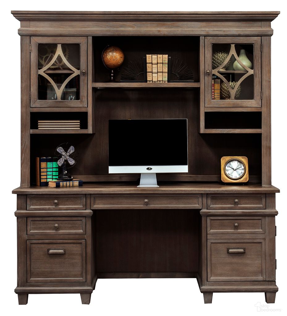 The appearance of Carson Credenza and Hutch In Gray designed by Martin Furniture in the modern / contemporary interior design. This gray piece of furniture was selected by 1StopBedrooms from Carson Collection to add a touch of cosiness and style into your home. Sku: IMCA689/682-KIT. Material: Solid Hardwood.