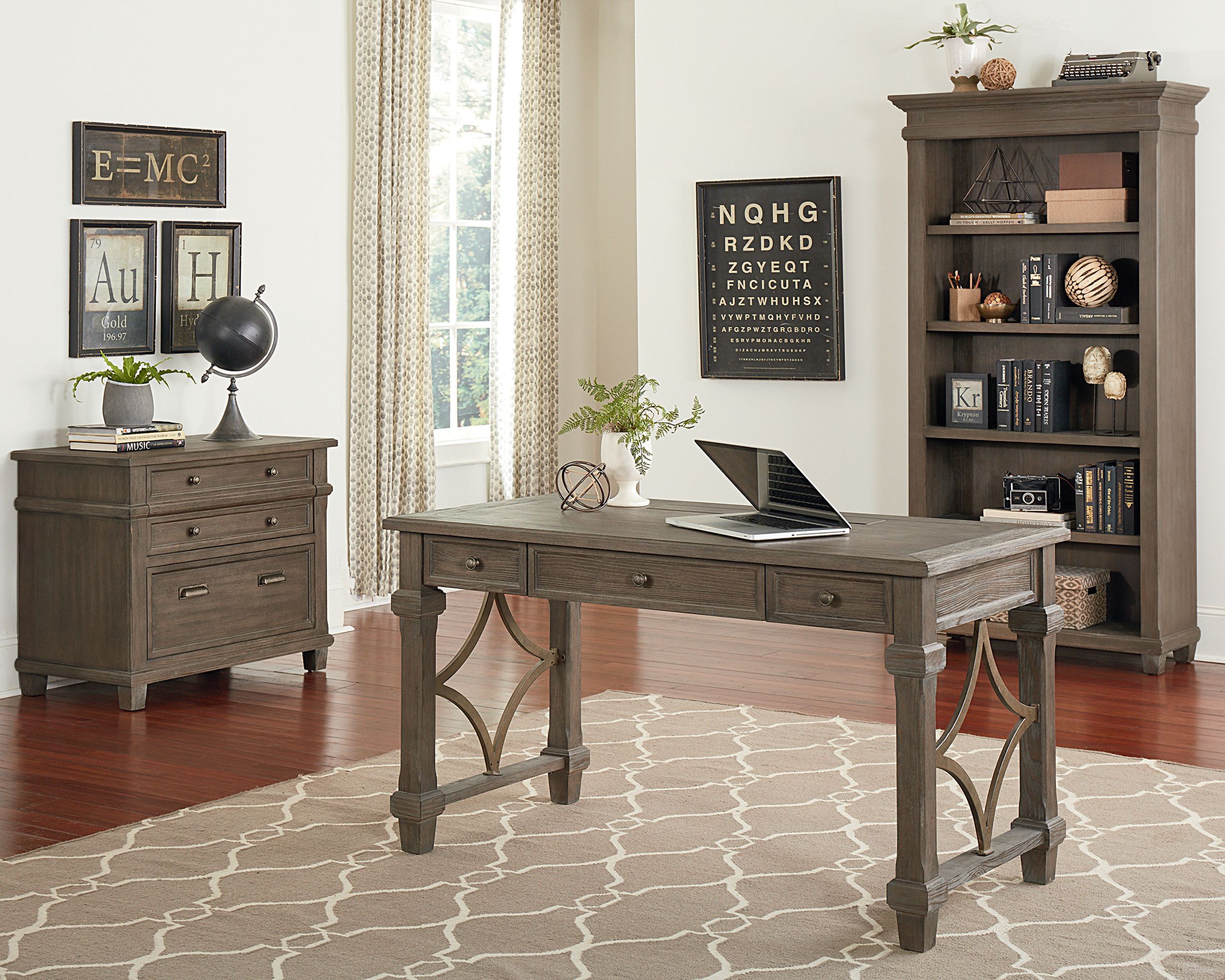 The appearance of Carson Writing Home Office Set In Brown designed by Martin Furniture in the traditional interior design. This brown piece of furniture was selected by 1StopBedrooms from Carson Collection to add a touch of cosiness and style into your home. Sku: IMCA384;IMCA450. Material: Wood.