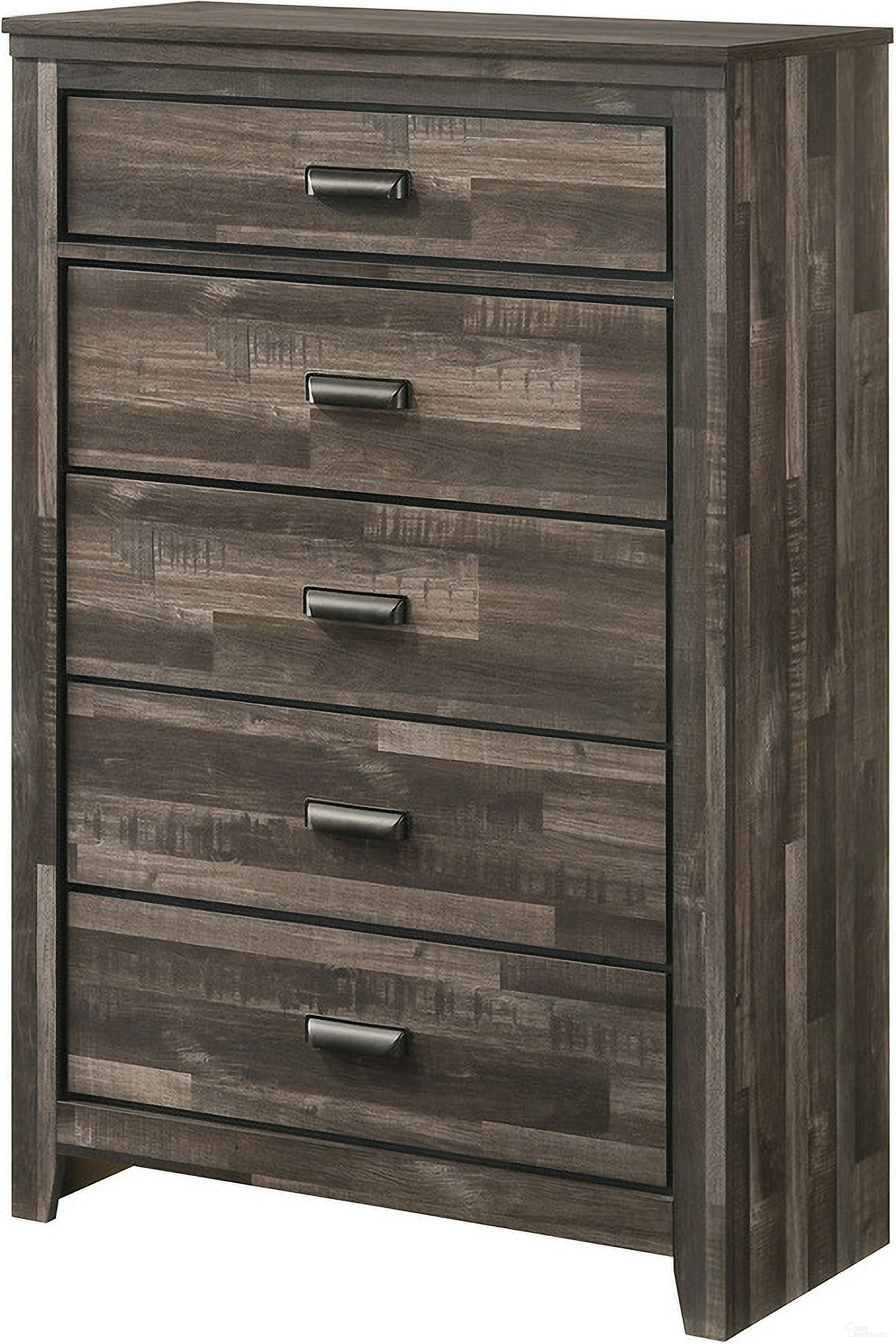 The appearance of Carter Chest In Brown designed by Crown Mark in the transitional interior design. This brown piece of furniture was selected by 1StopBedrooms from Carter Collection to add a touch of cosiness and style into your home. Sku: B6800-4. Material: MDF.