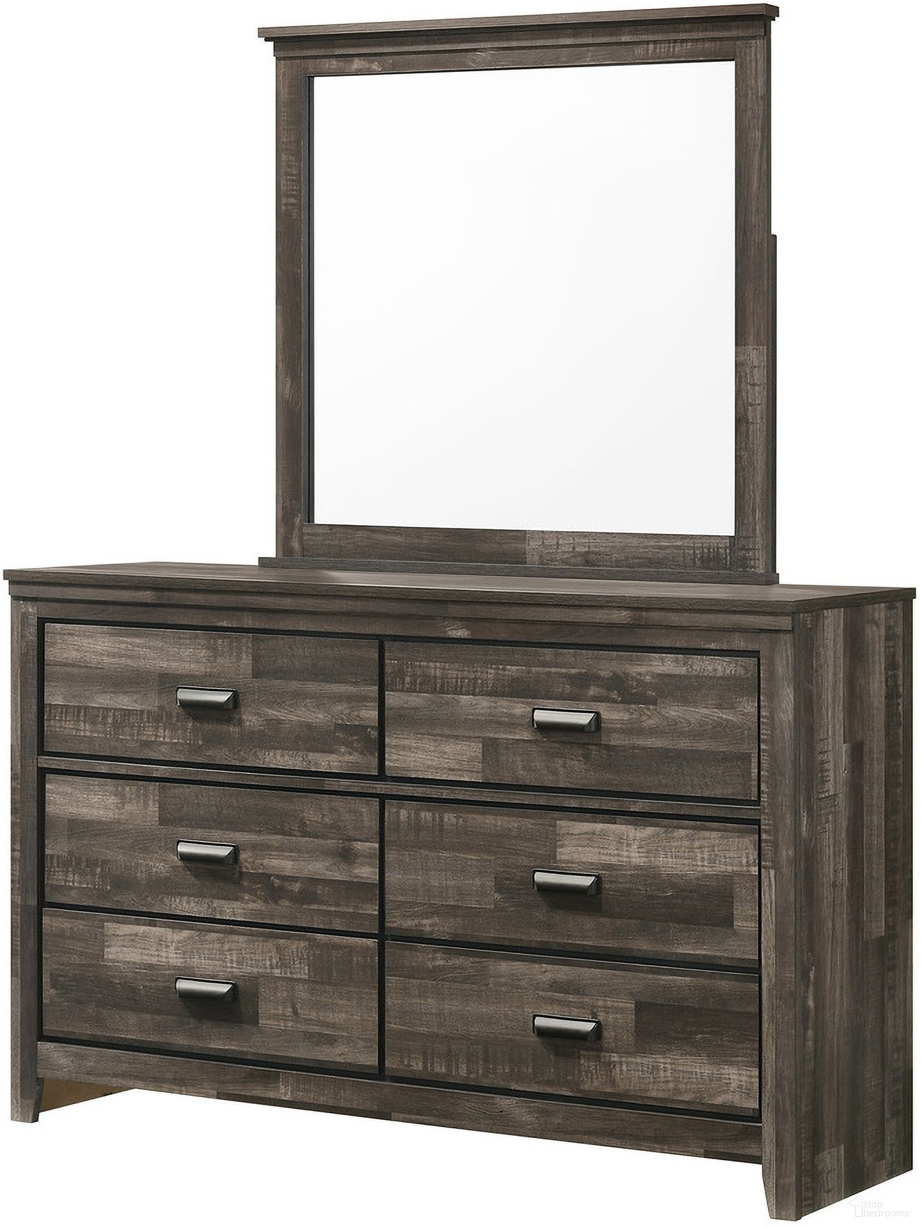 The appearance of Carter Dresser In Brown designed by Crown Mark in the transitional interior design. This brown piece of furniture was selected by 1StopBedrooms from Carter Collection to add a touch of cosiness and style into your home. Sku: B6800-1. Material: MDF.