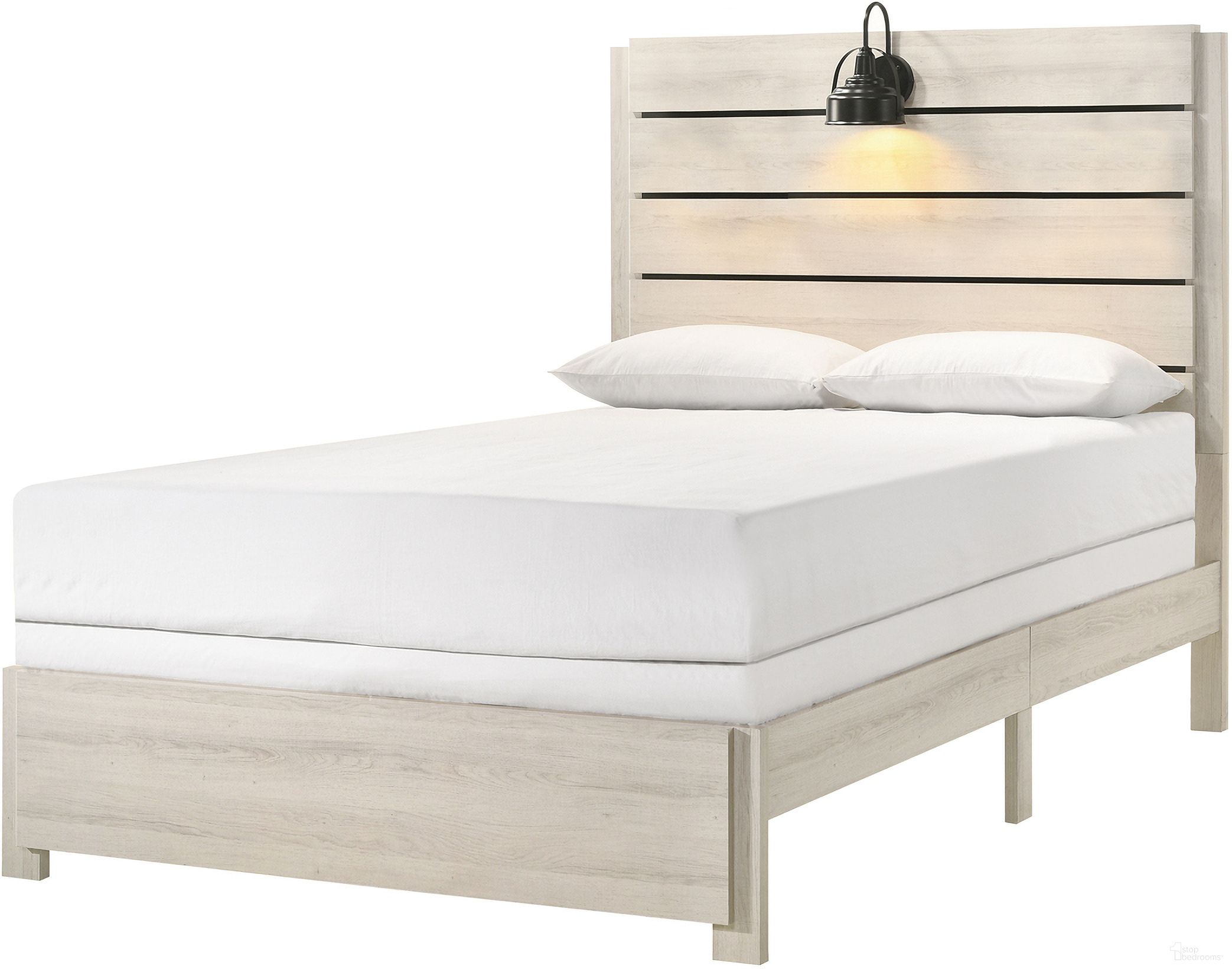 The appearance of Carter Full Platform Bed In White designed by Crown Mark in the transitional interior design. This white piece of furniture was selected by 1StopBedrooms from Carter Collection to add a touch of cosiness and style into your home. Sku: B6810-F-BED. Bed Type: Platform Bed. Bed Size: Full. Material: MDF.