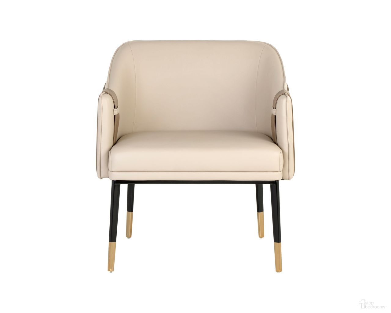 Carter Lounge Chair In Napa Beige and Napa Tan