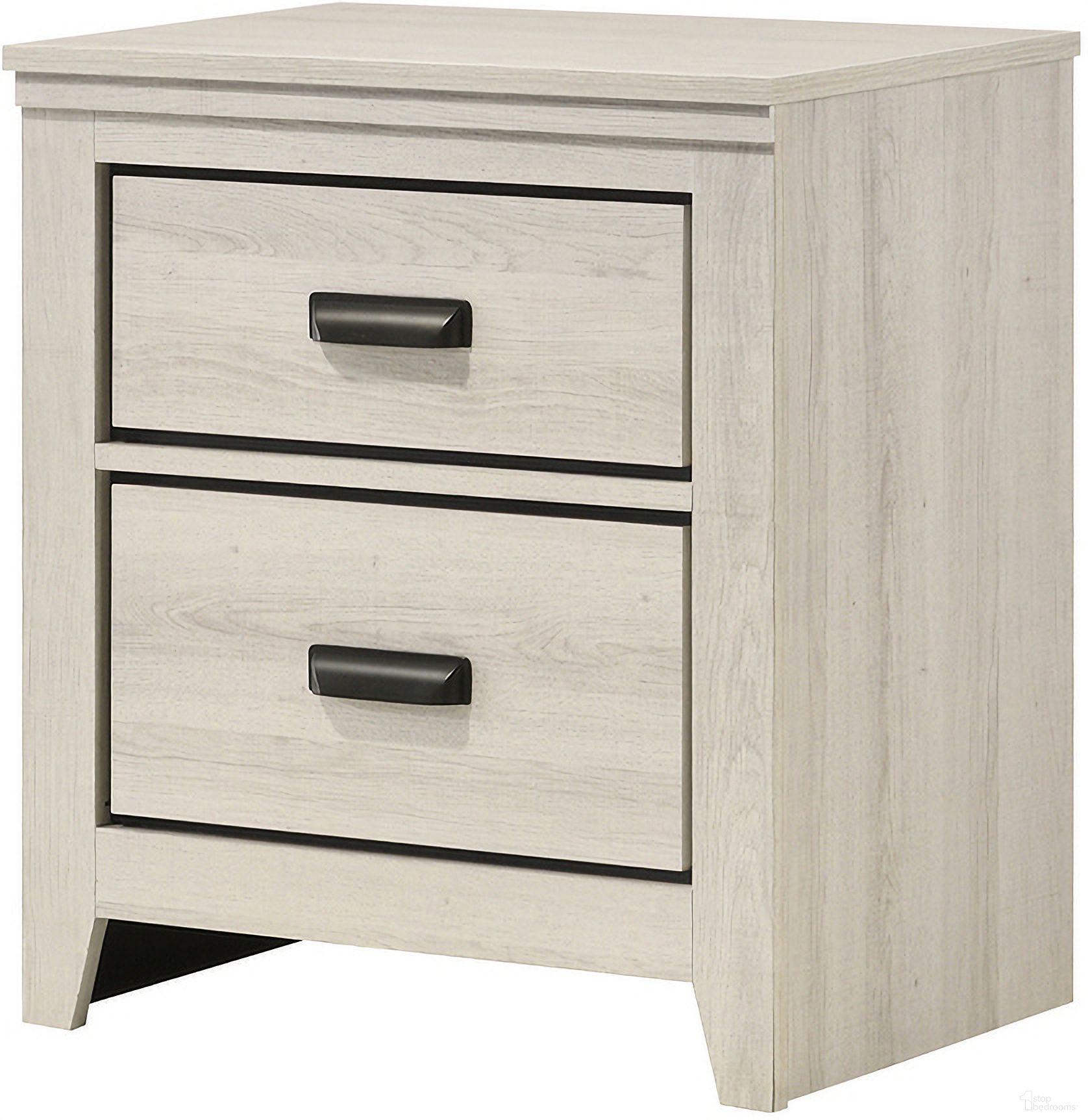 The appearance of Carter Night Stand In White designed by Crown Mark in the transitional interior design. This white piece of furniture was selected by 1StopBedrooms from Carter Collection to add a touch of cosiness and style into your home. Sku: B6810-2. Material: MDF.