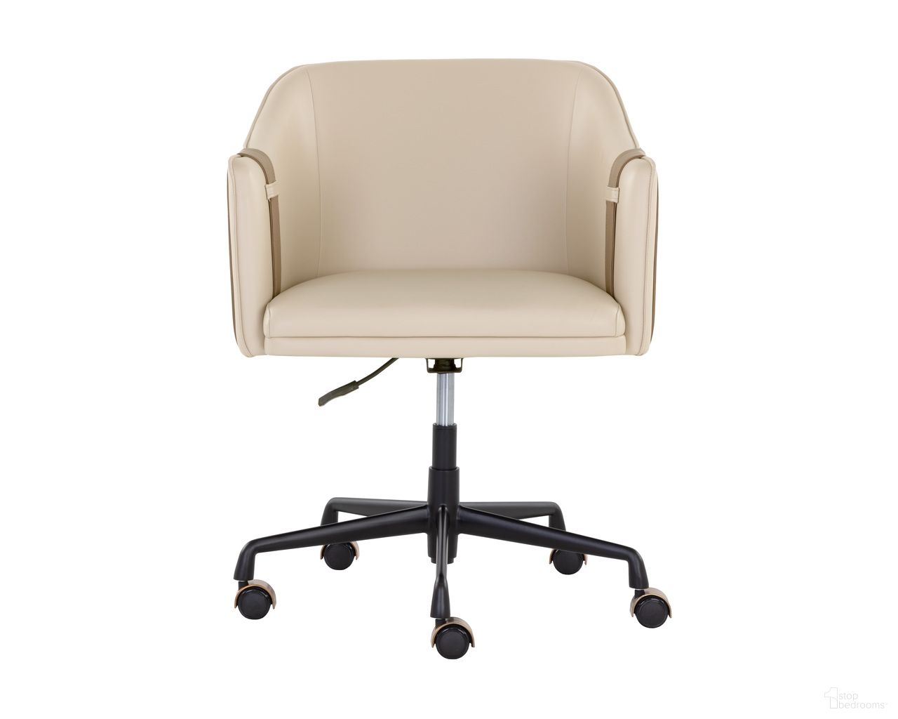 Carter Office Chair In Napa Beige and Napa Tan