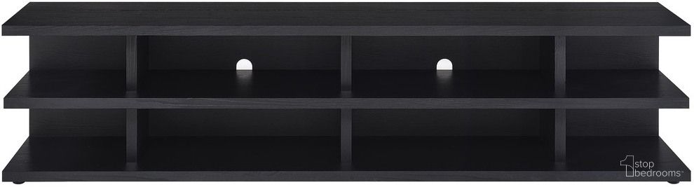 Cartmill 78 Inch 2-Tier TV Stand Media Console In Black