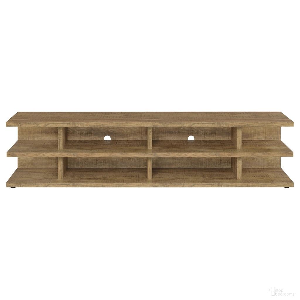 Cartmill 78 Inch 2-Tier TV Stand Media Console In Mango
